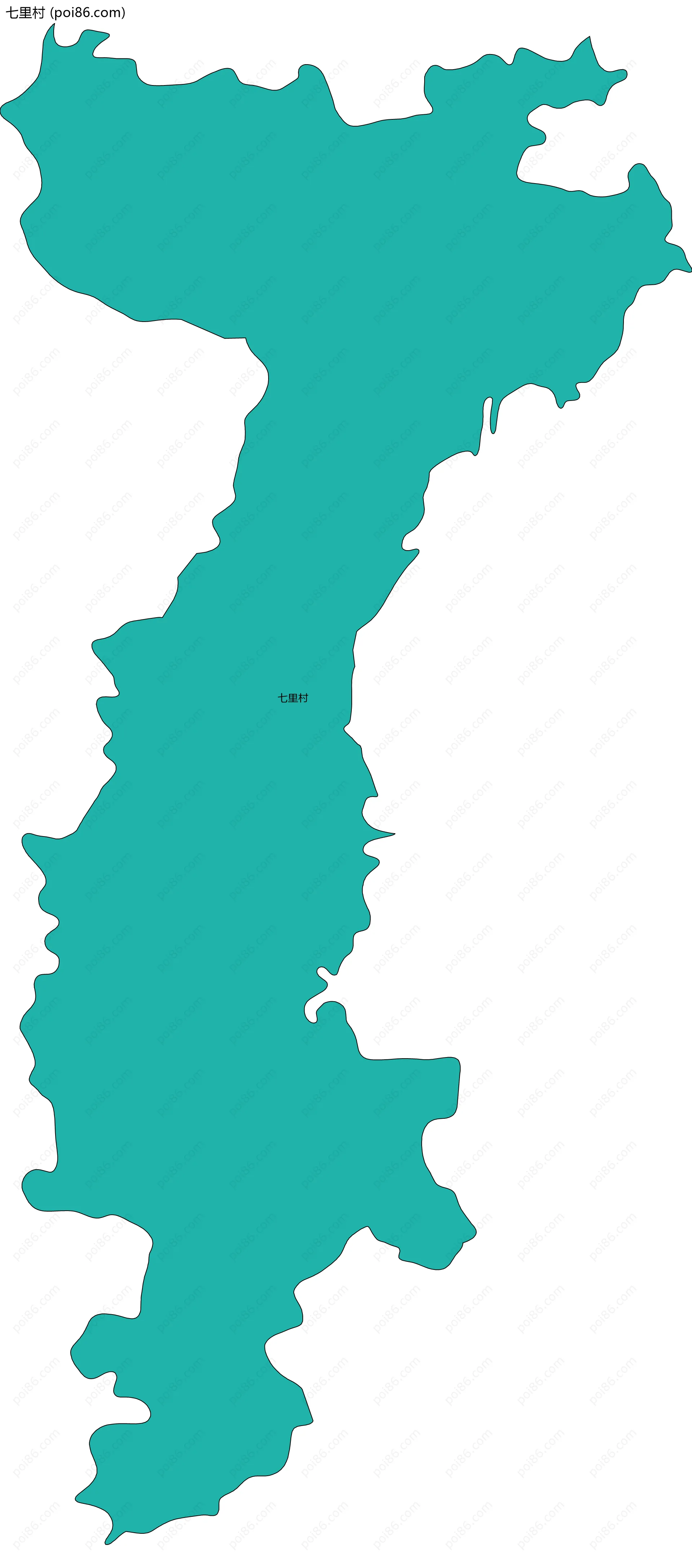 七里村边界地图