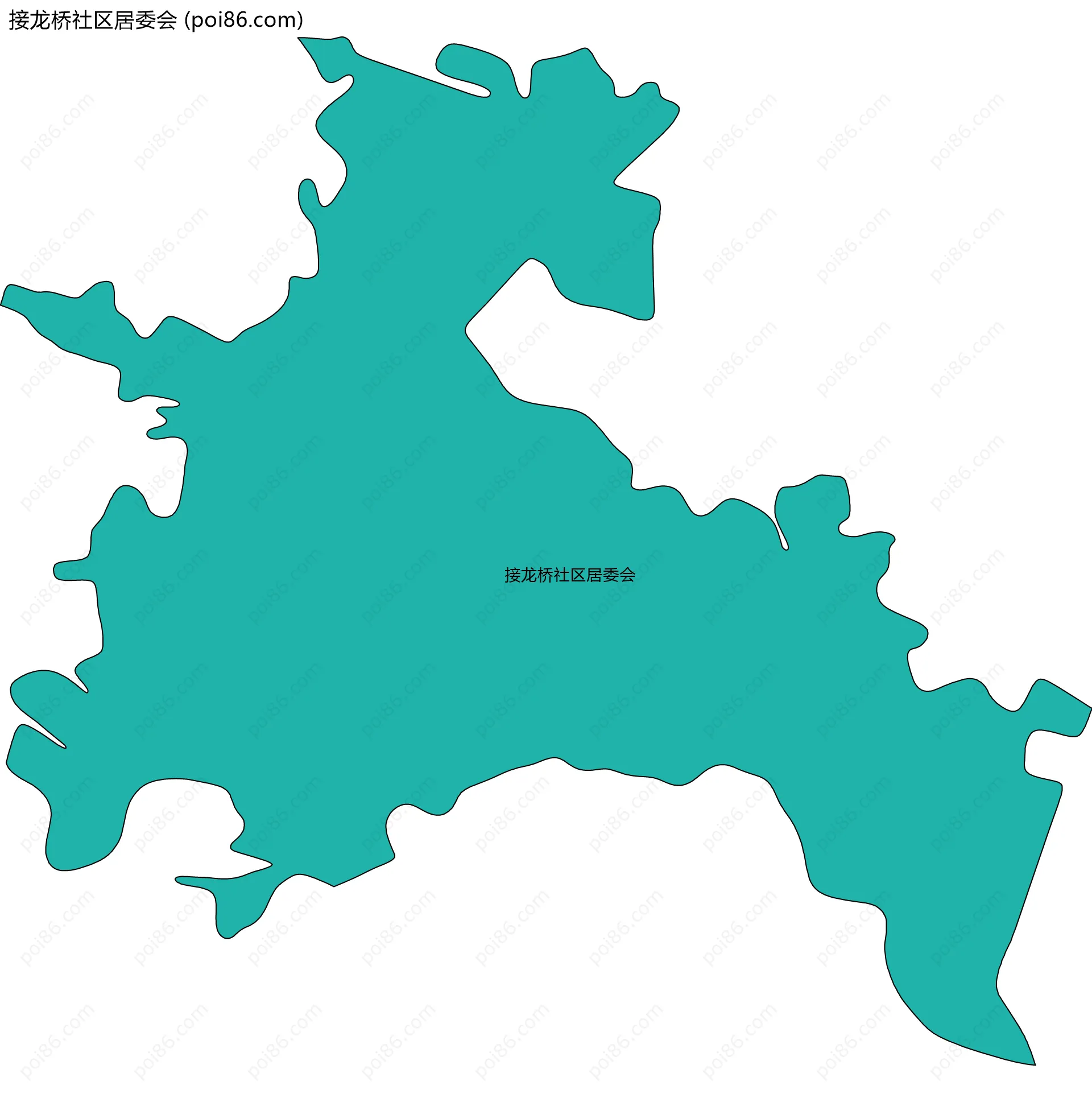 接龙桥社区居委会边界地图