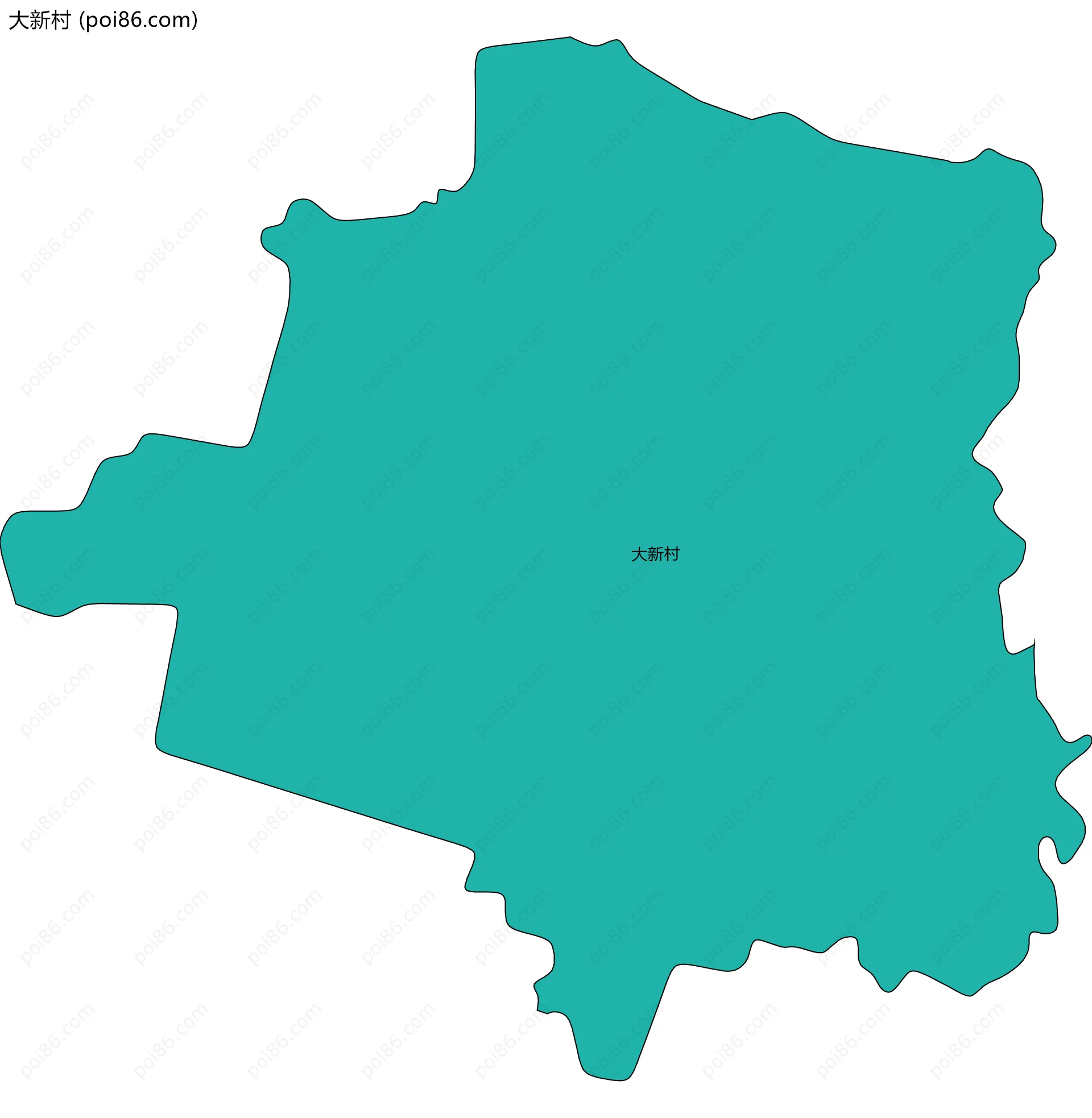 大新村边界地图