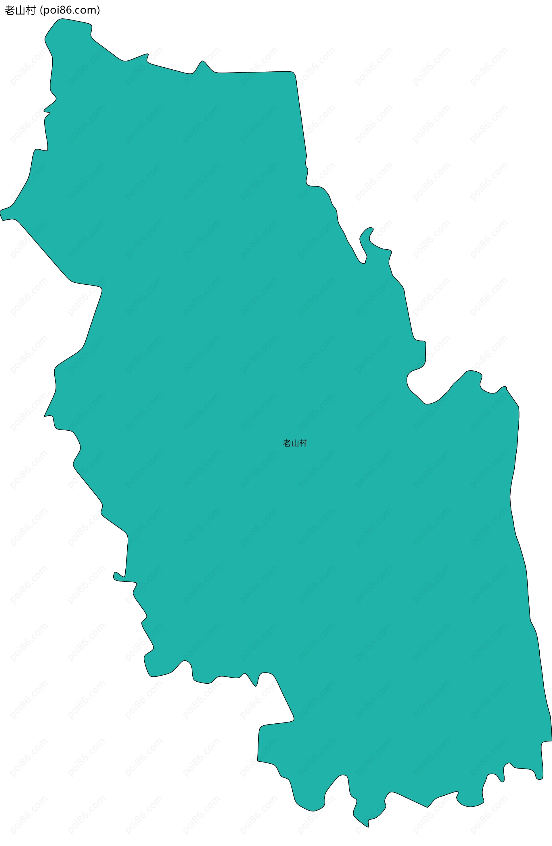 老山村边界地图