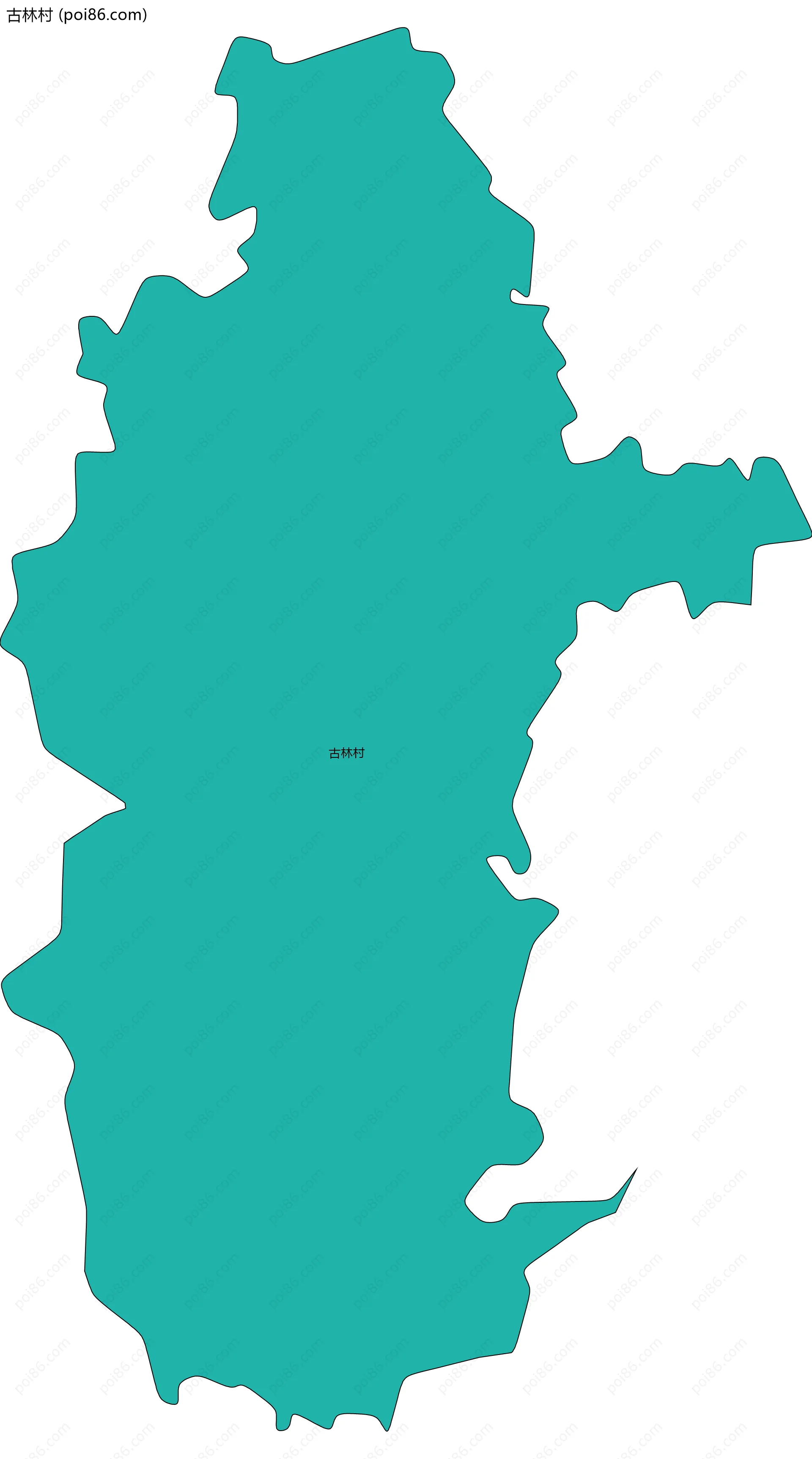 古林村边界地图