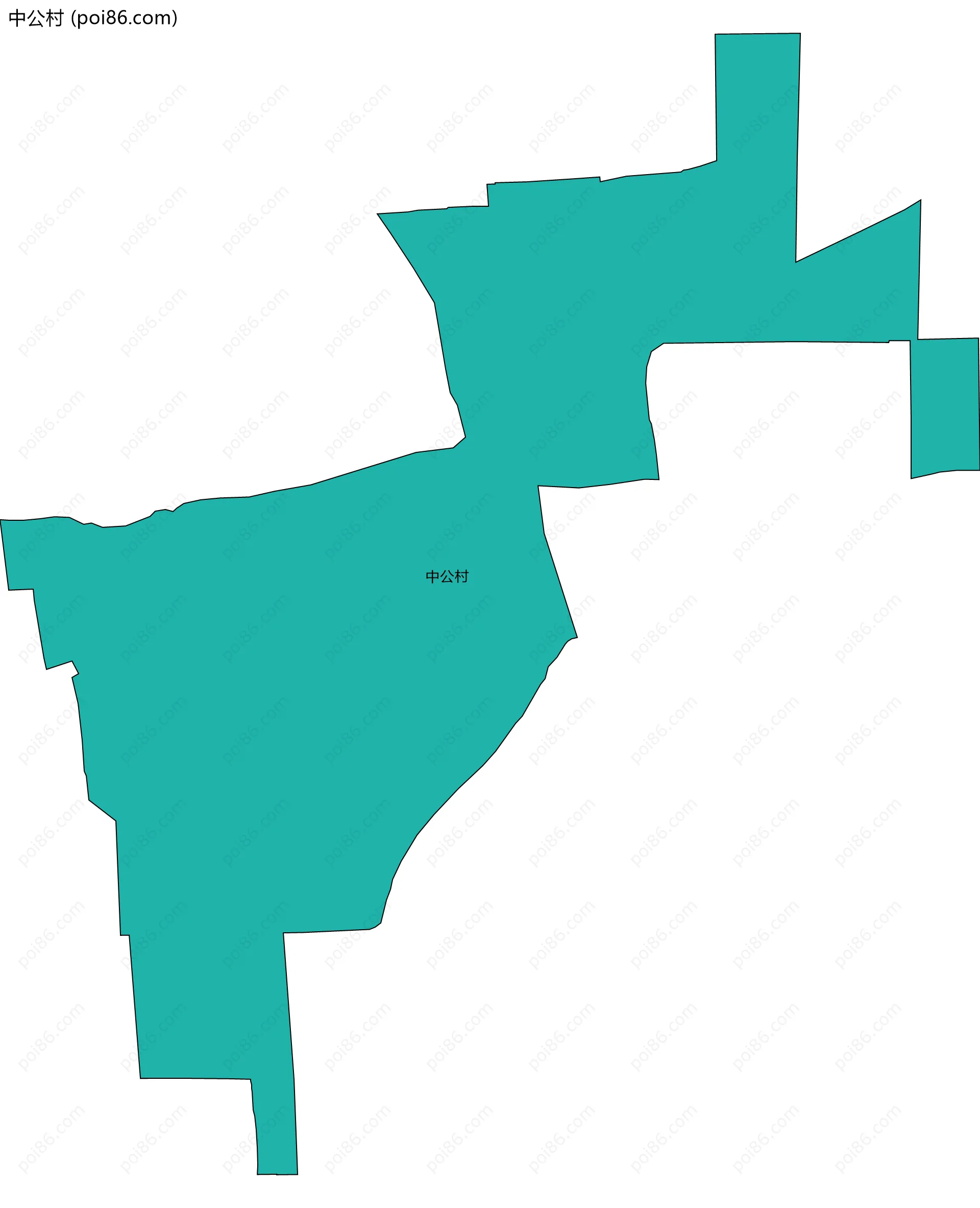 中公村边界地图