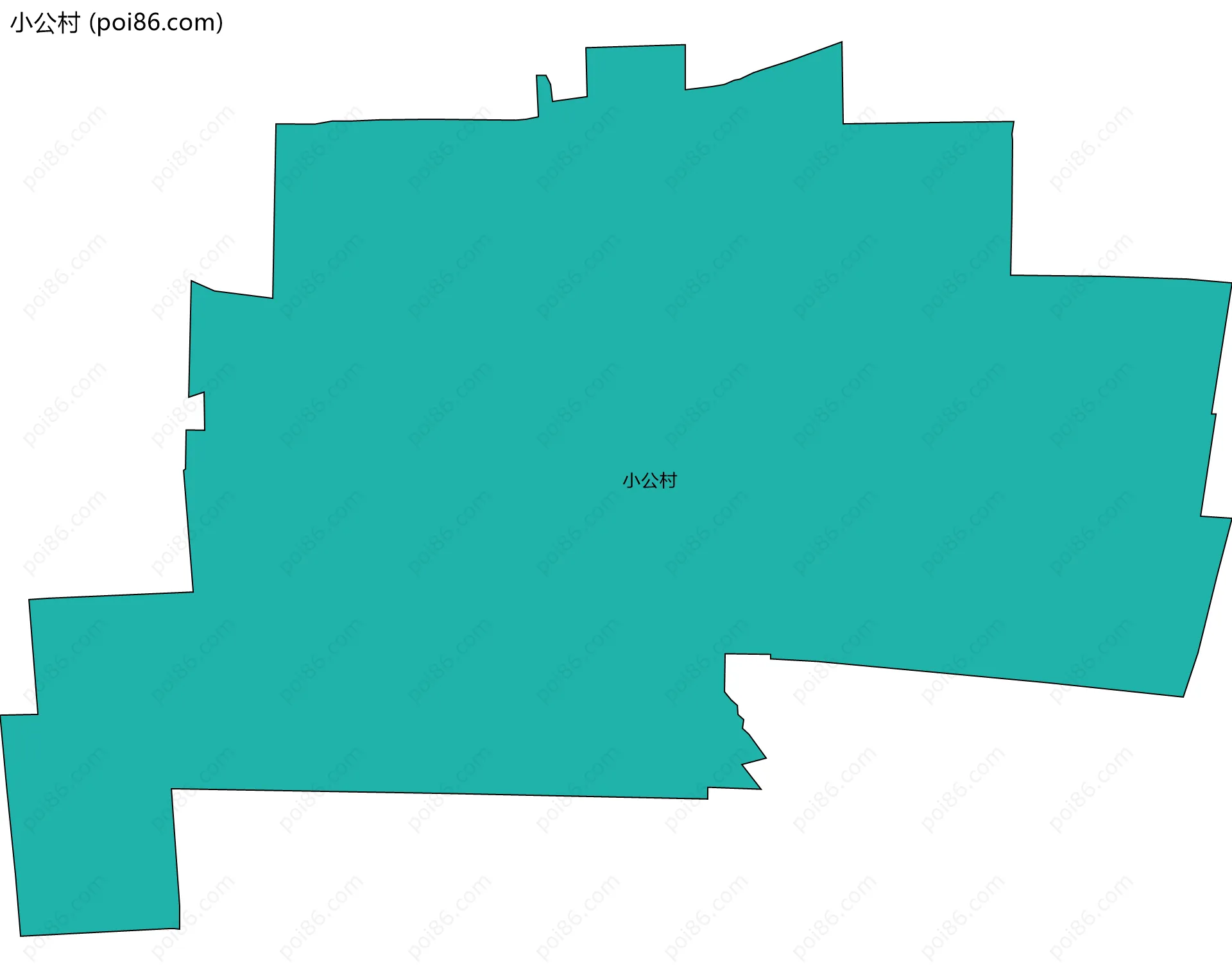 小公村边界地图