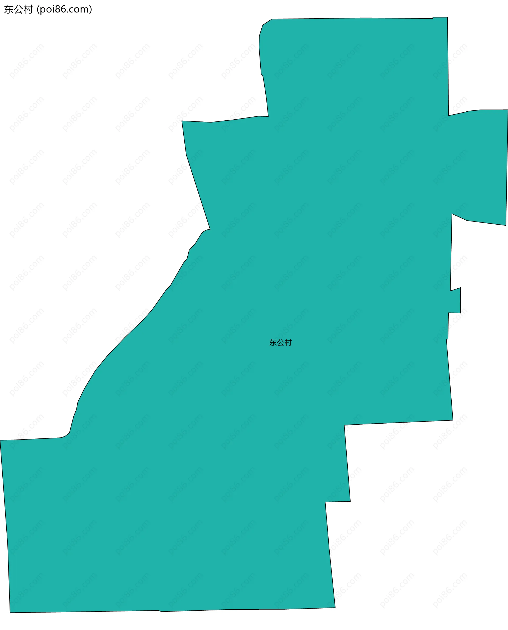 东公村边界地图