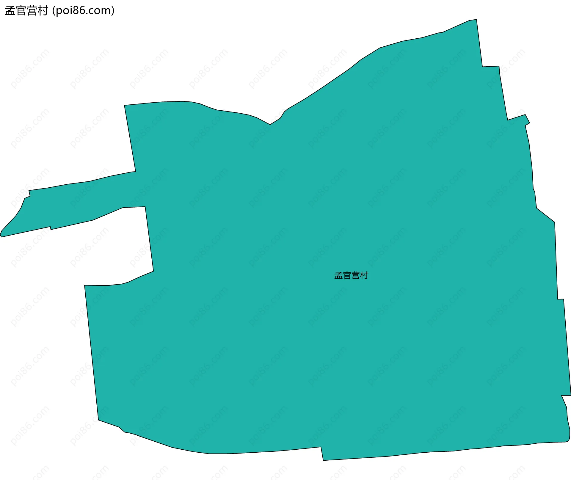 孟官营村边界地图