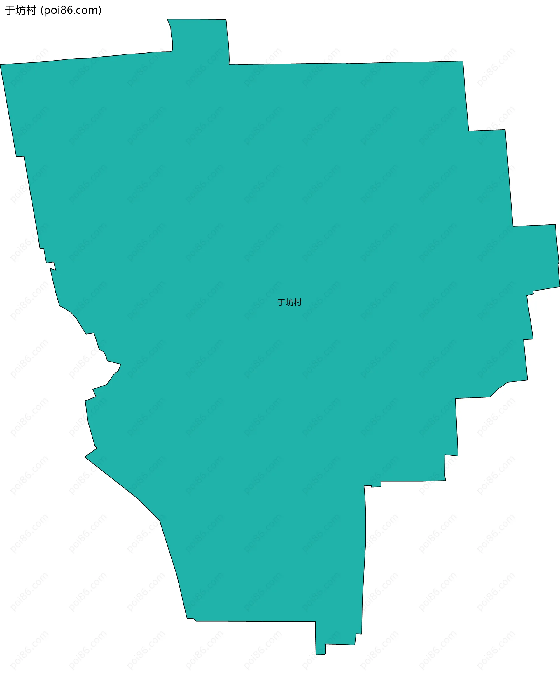 于坊村边界地图