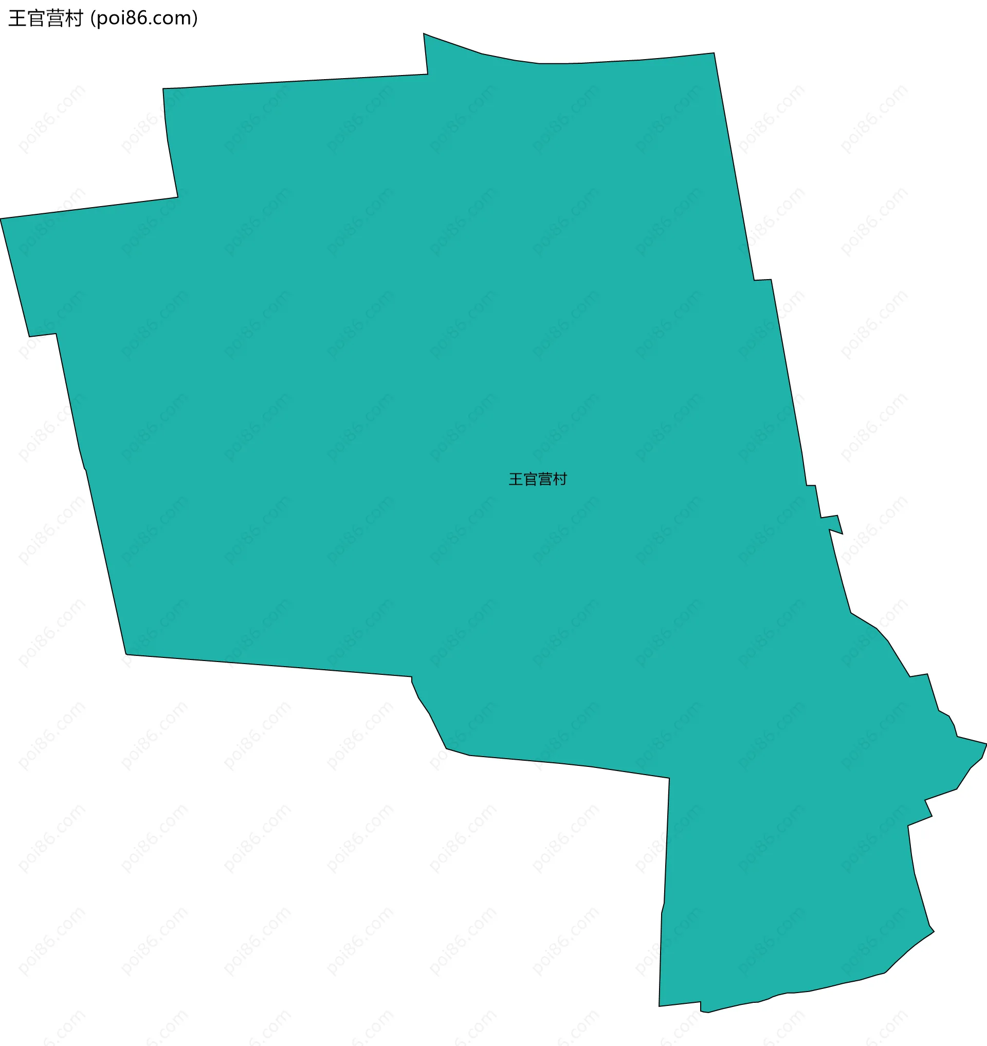 王官营村边界地图