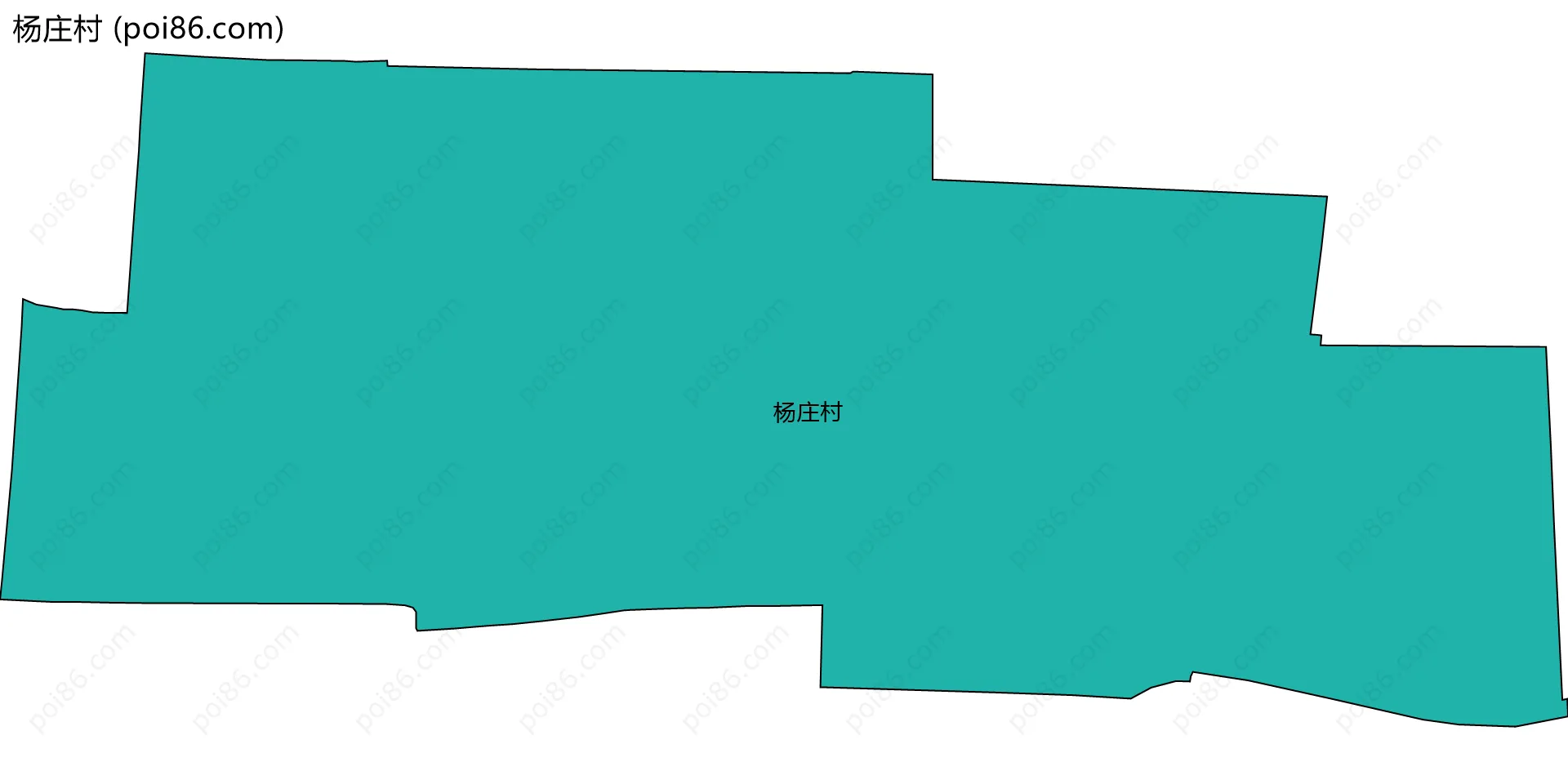 杨庄村边界地图