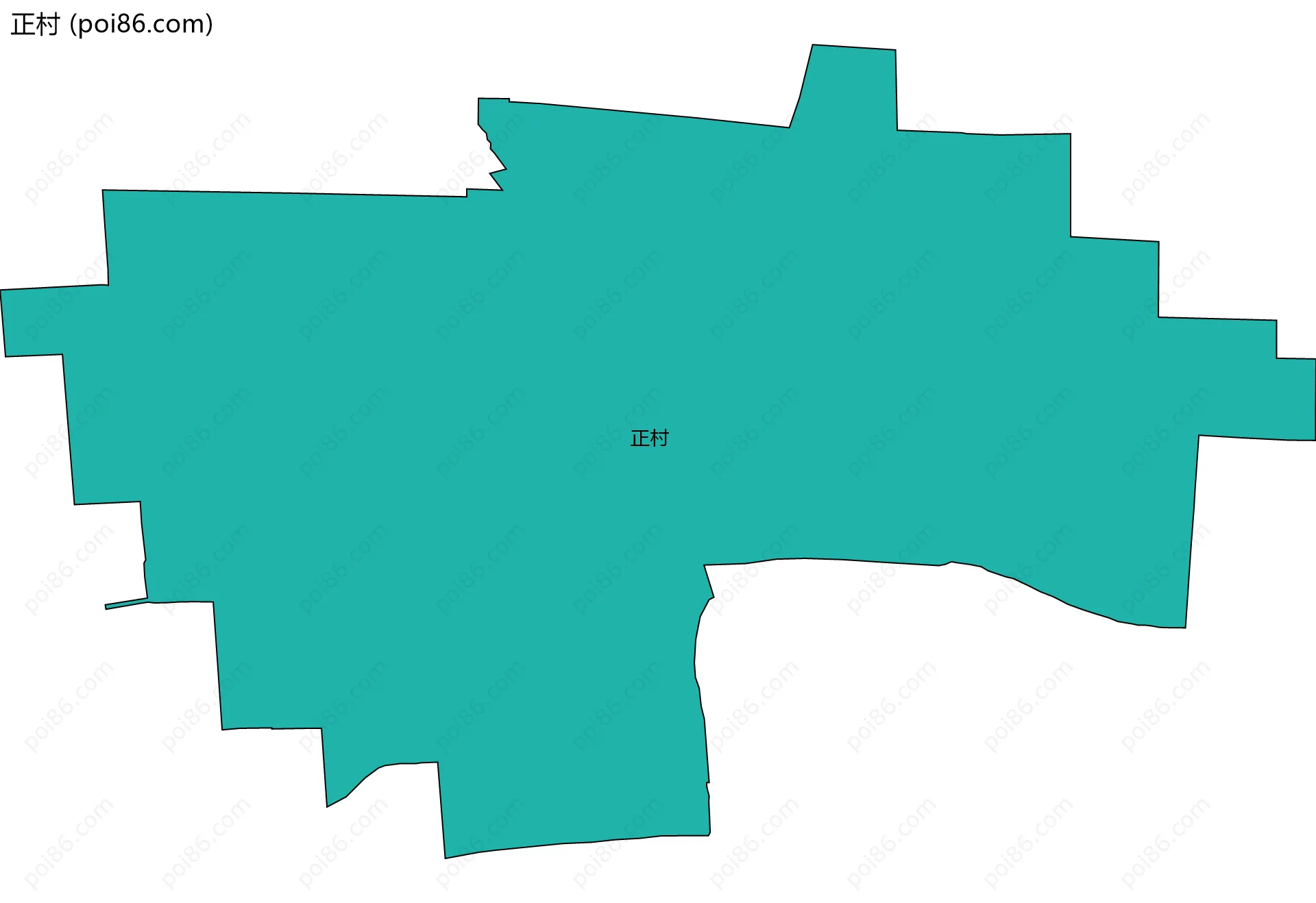 正村边界地图