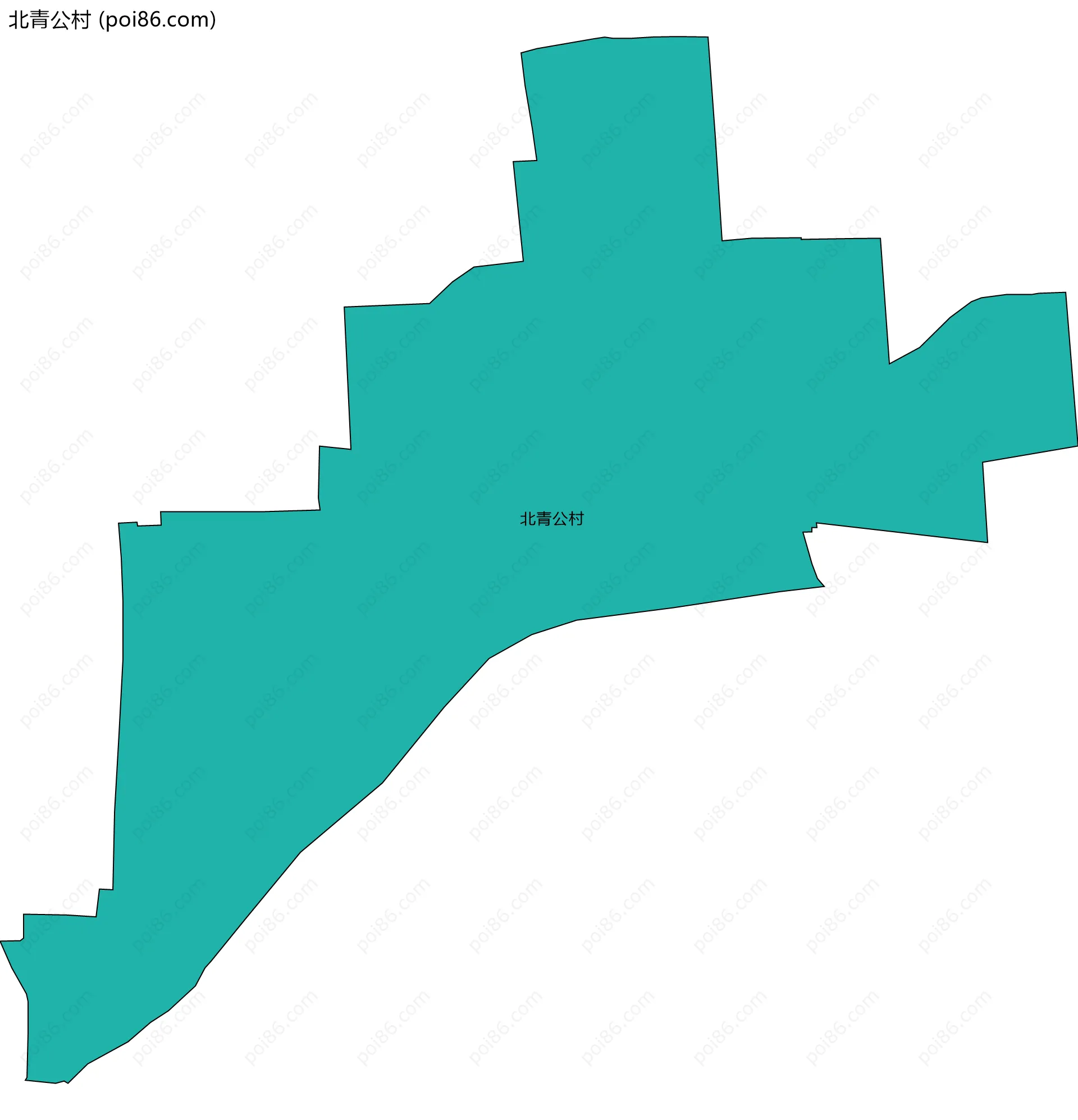 北青公村边界地图