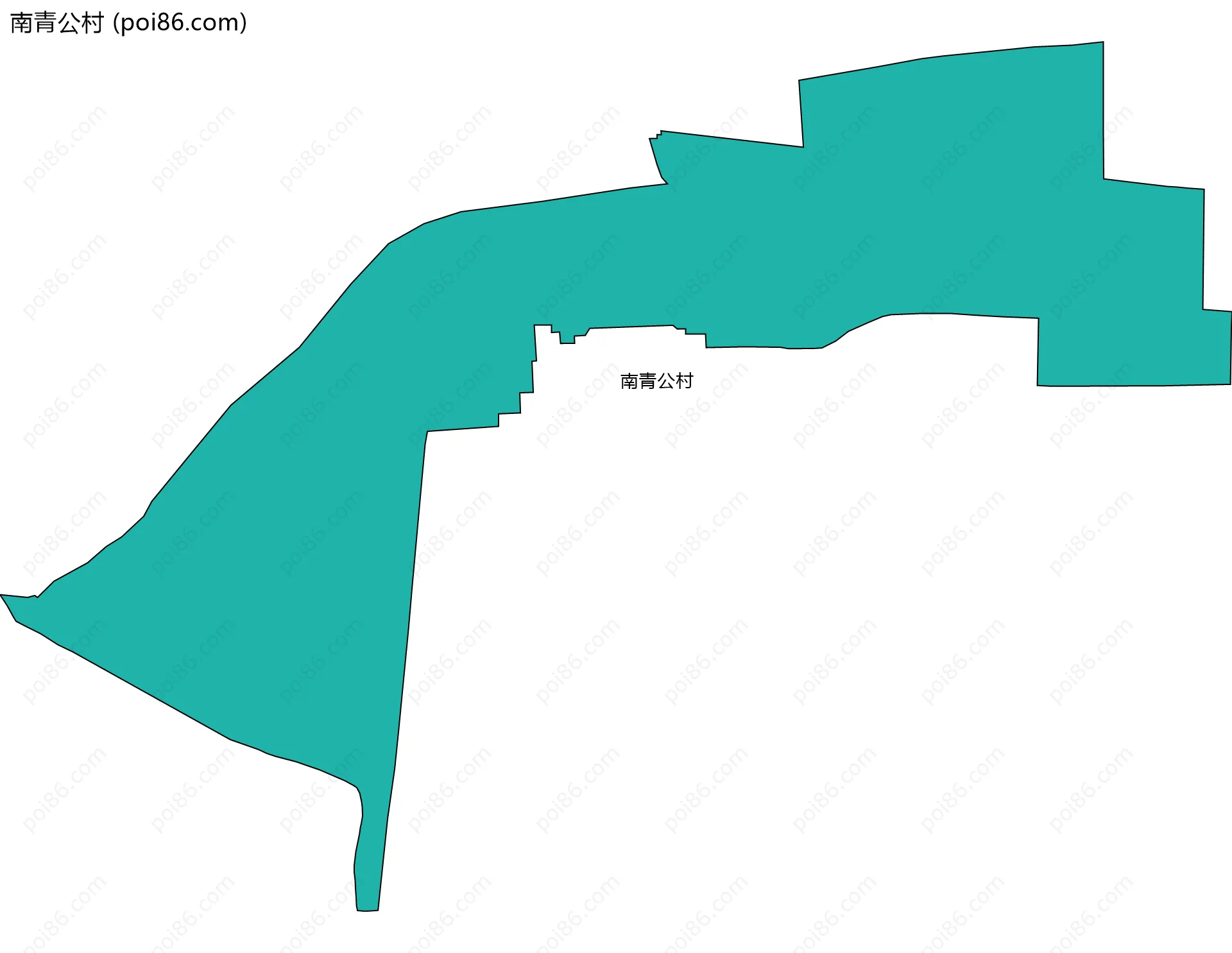 南青公村边界地图