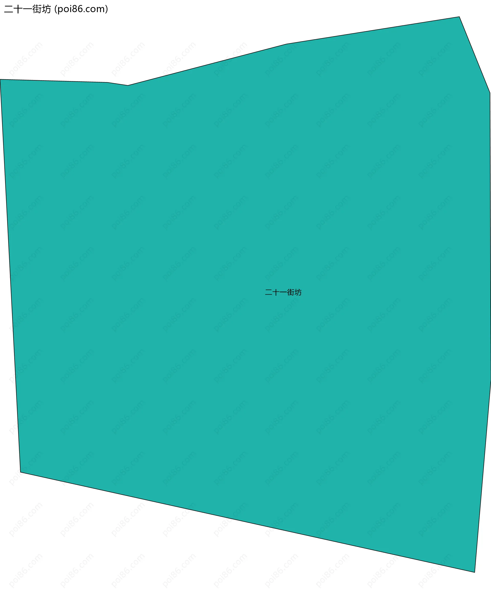 二十一街坊边界地图