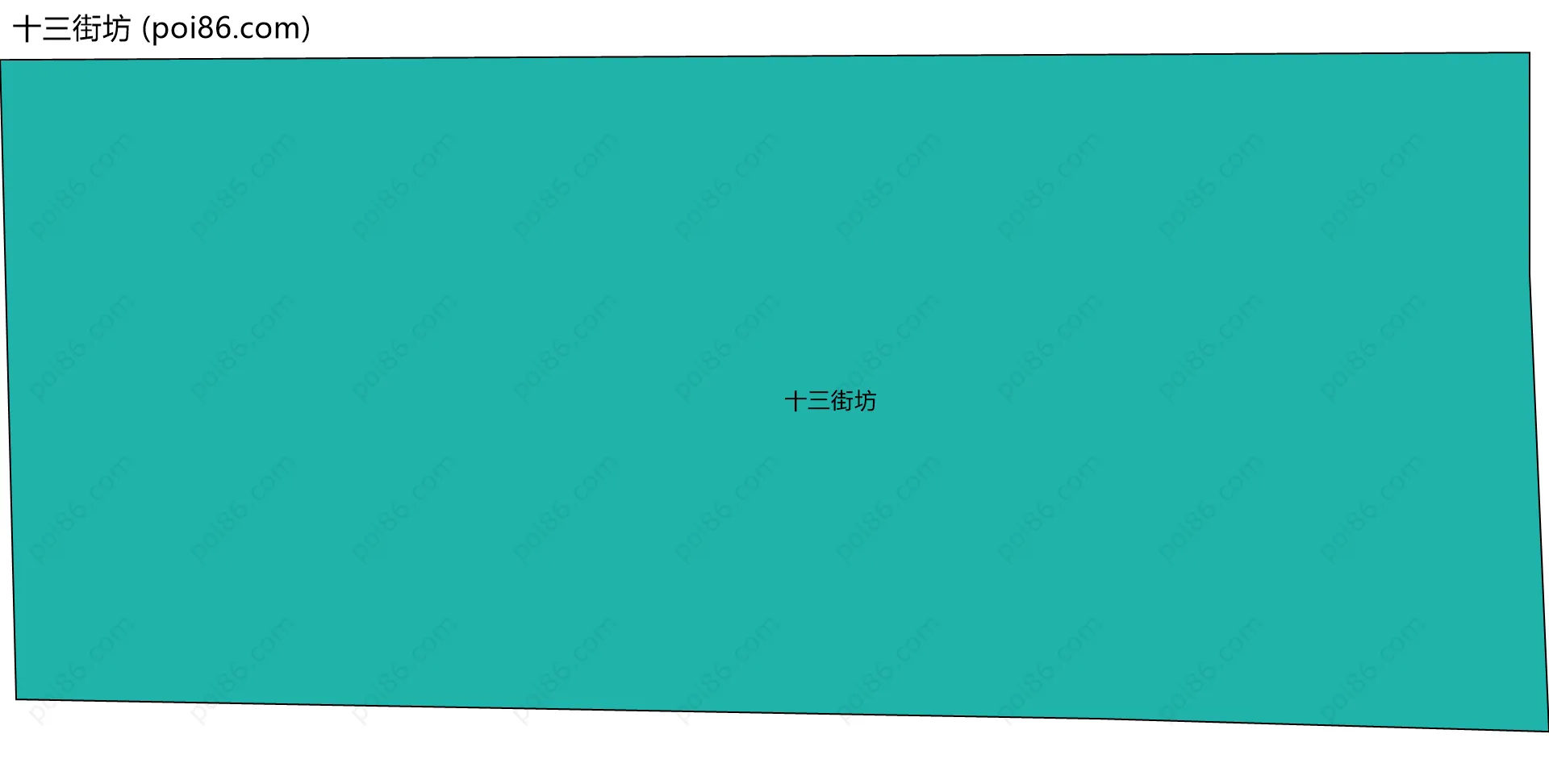 十三街坊边界地图