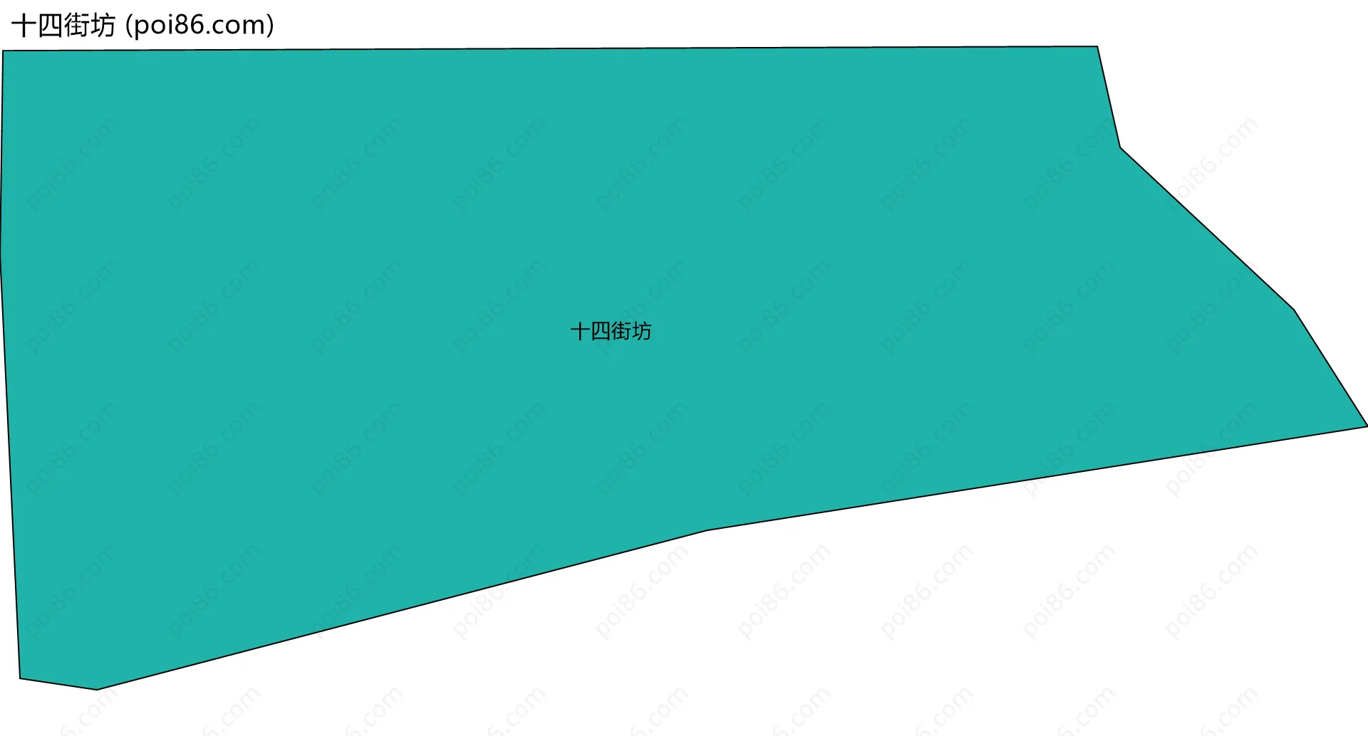 十四街坊边界地图