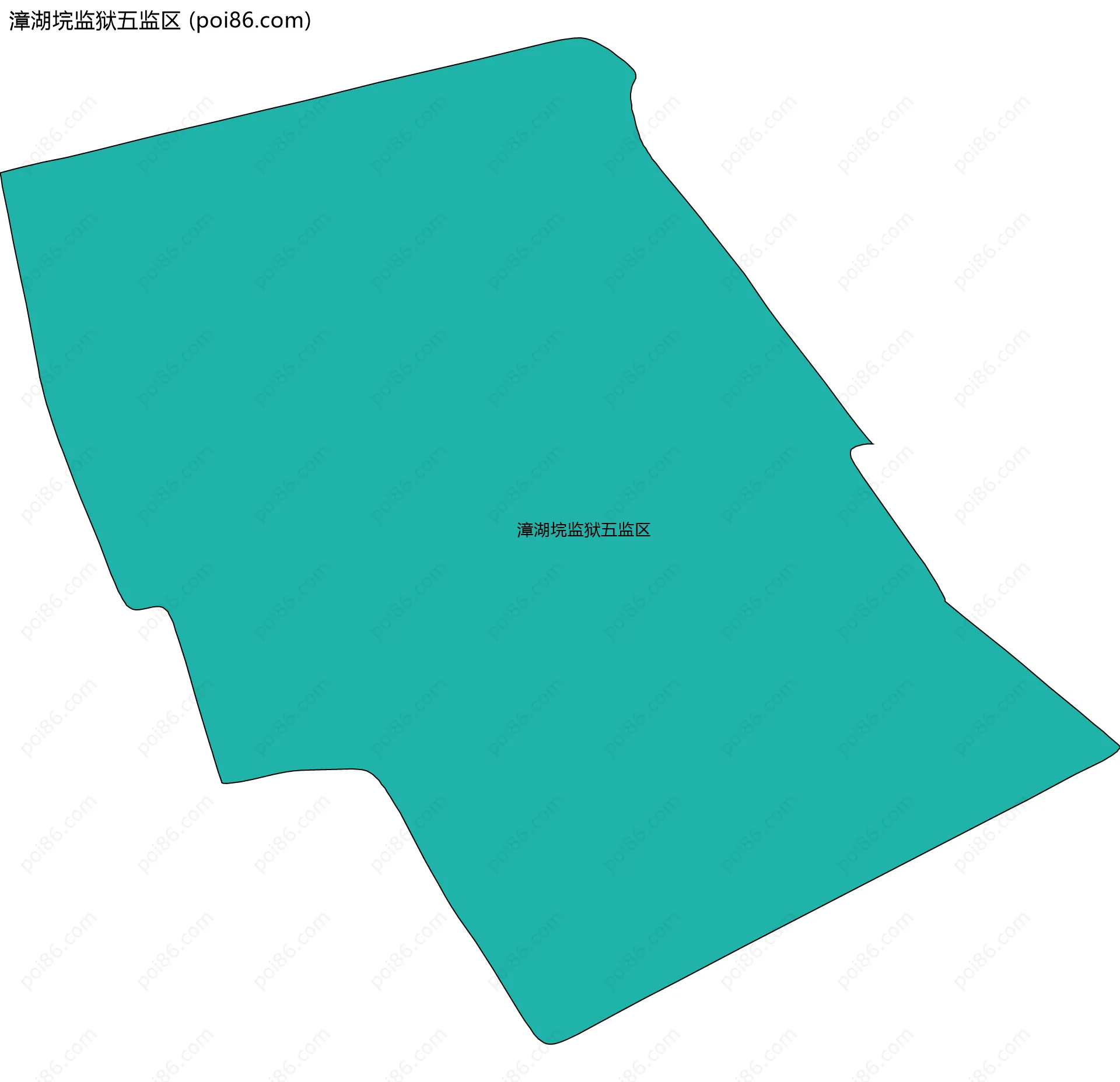 漳湖垸监狱五监区边界地图