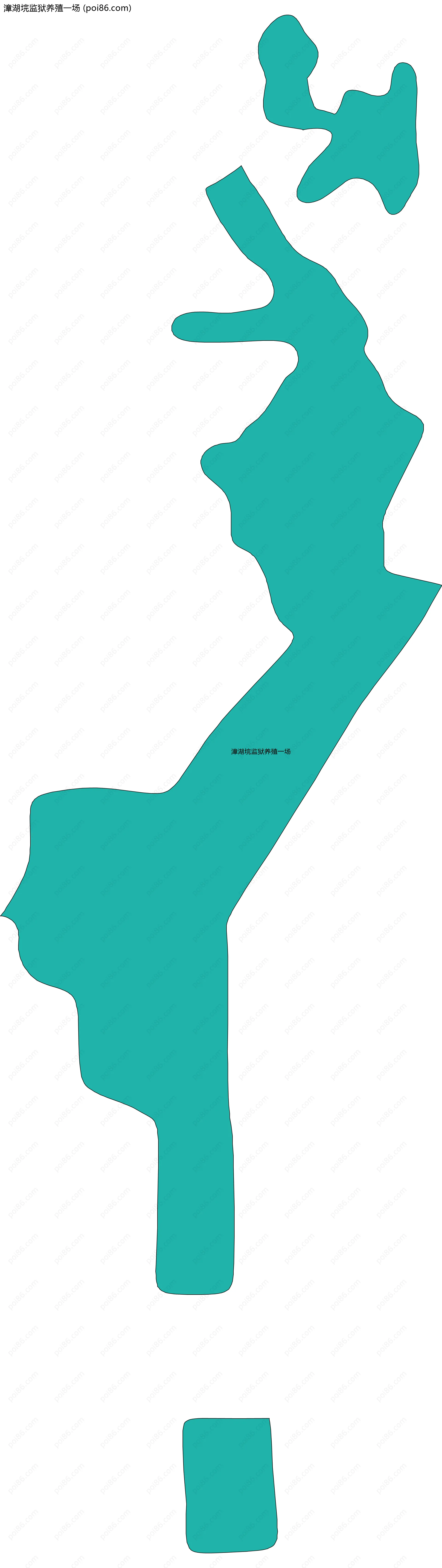 漳湖垸监狱养殖一场边界地图