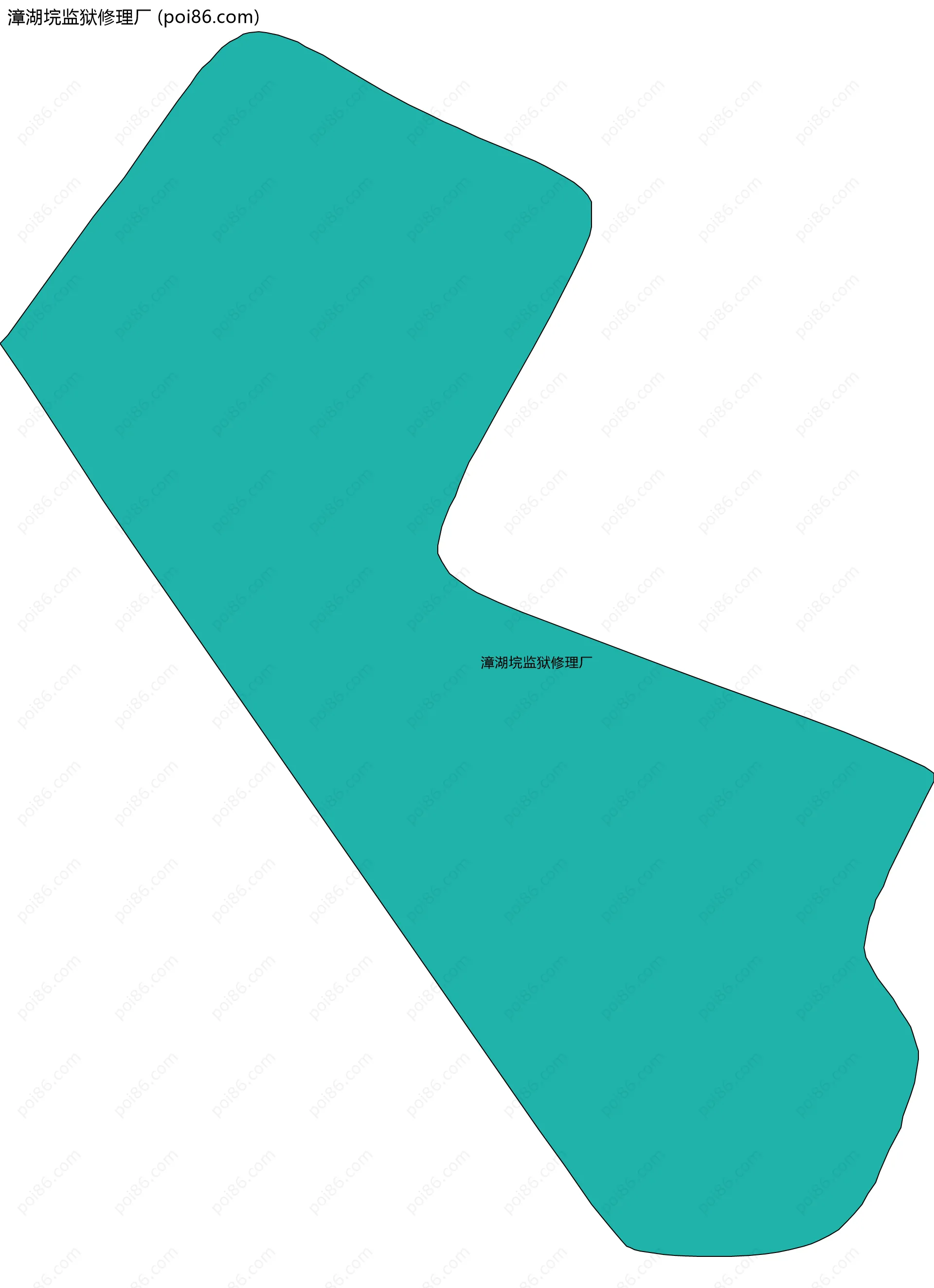 漳湖垸监狱修理厂边界地图