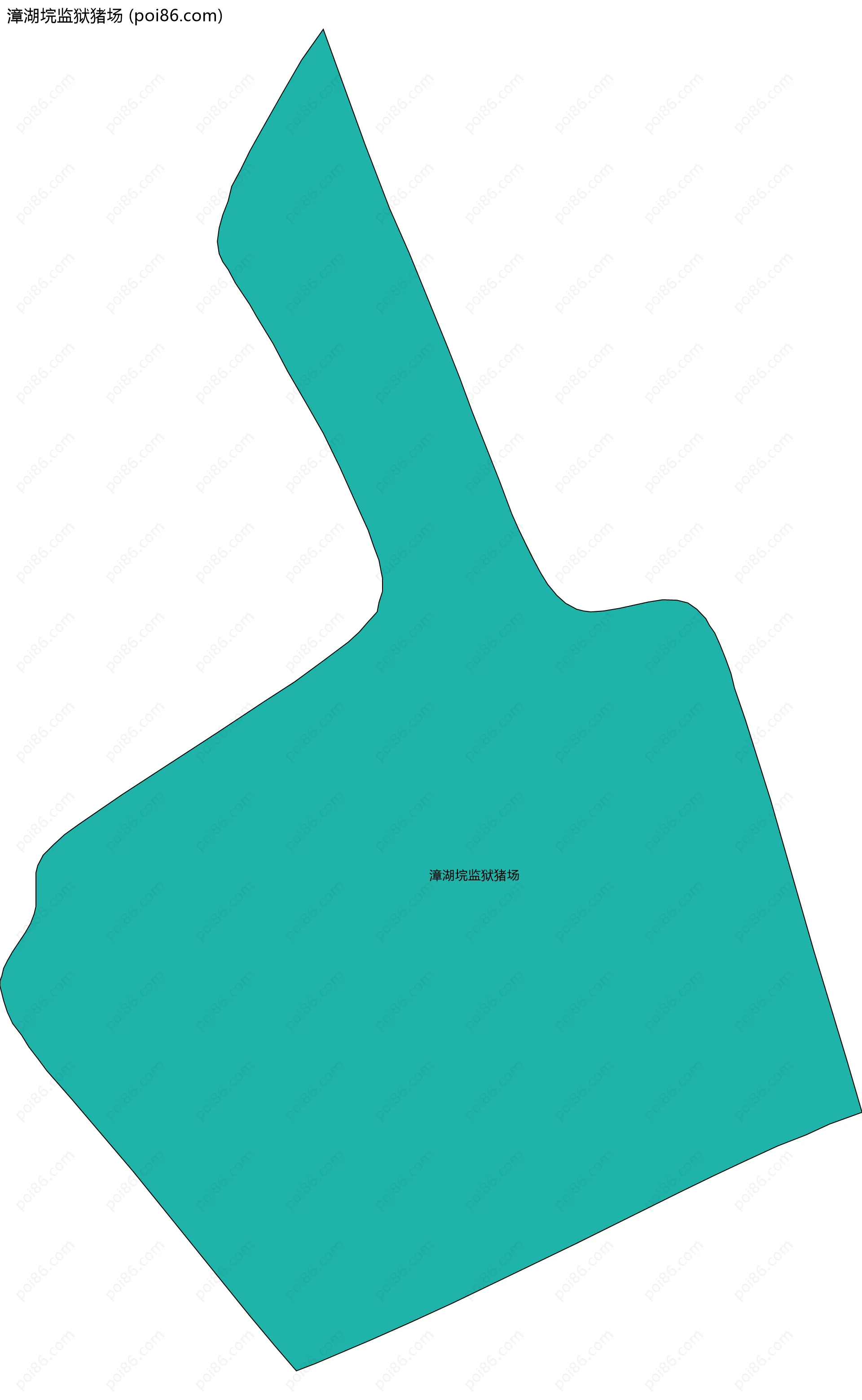 漳湖垸监狱猪场边界地图