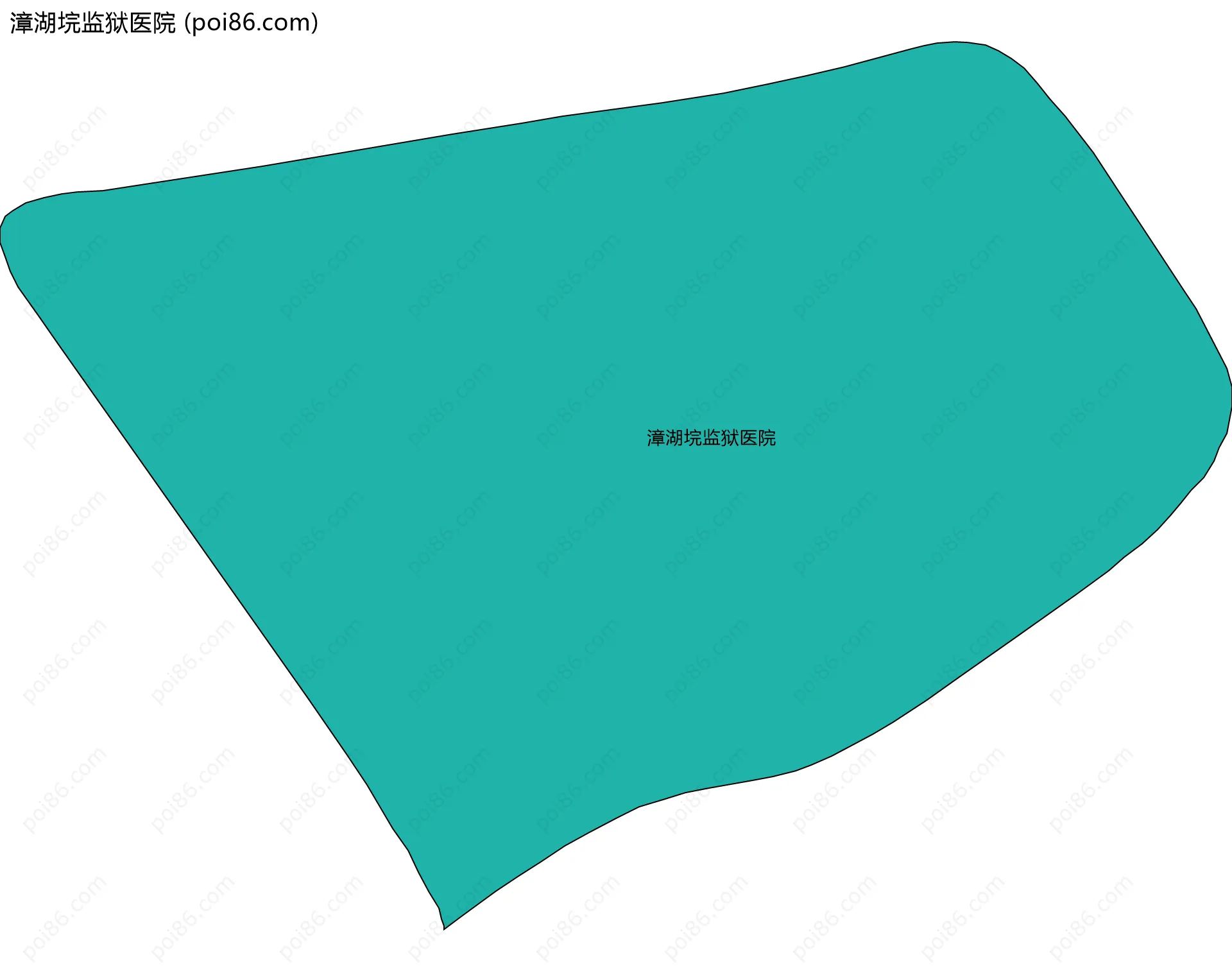 漳湖垸监狱医院边界地图