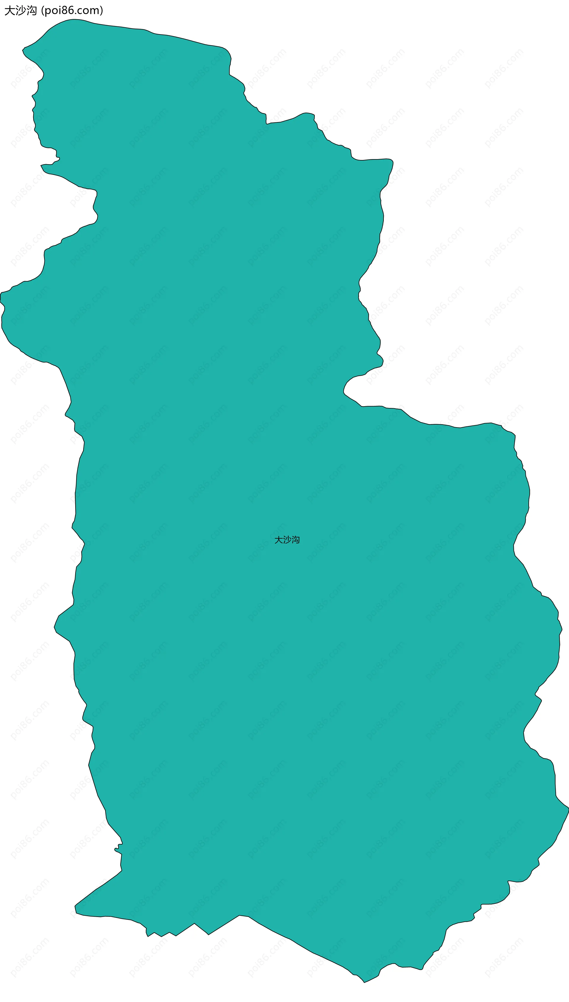 大沙沟边界地图