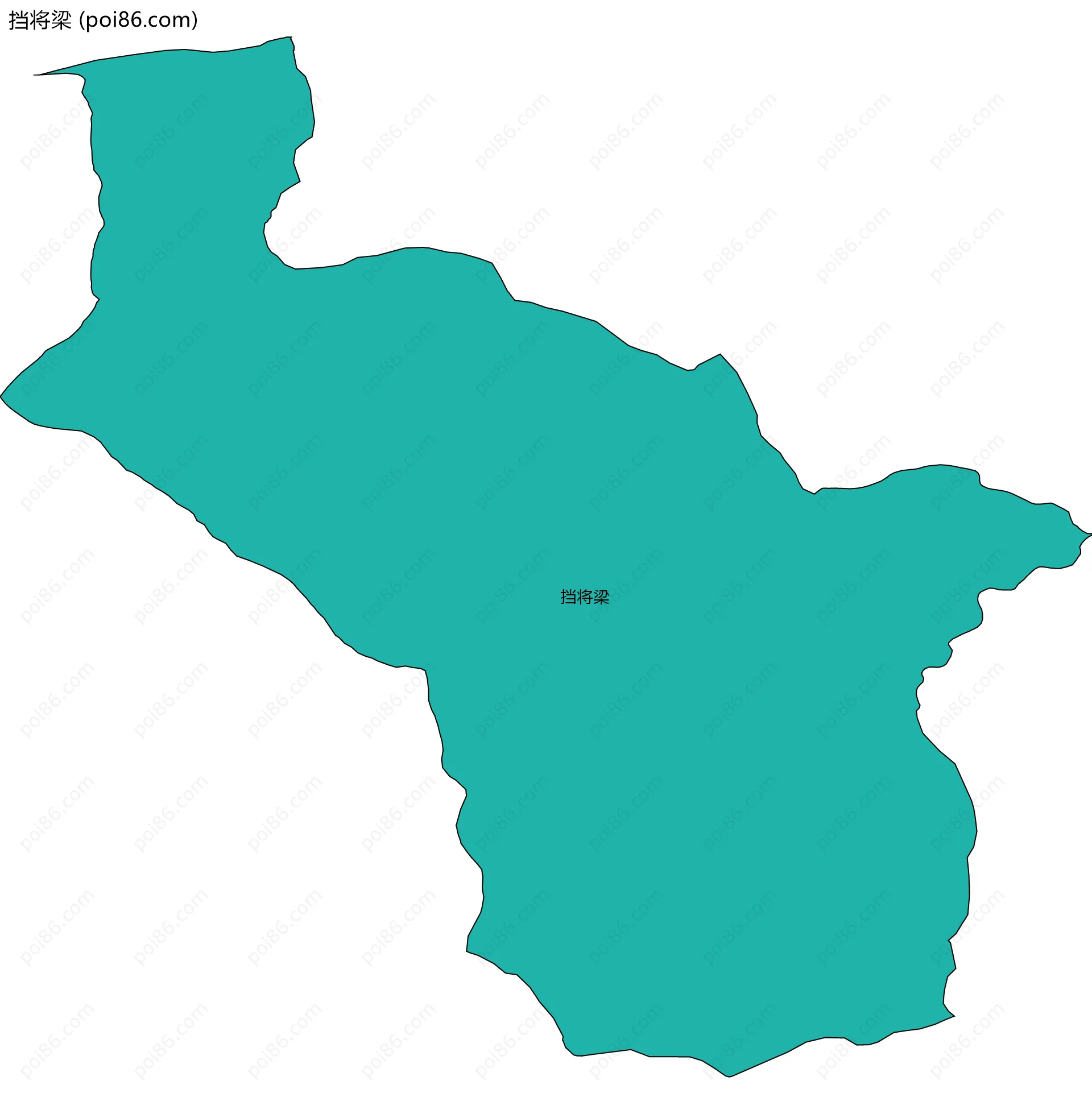 挡将梁边界地图