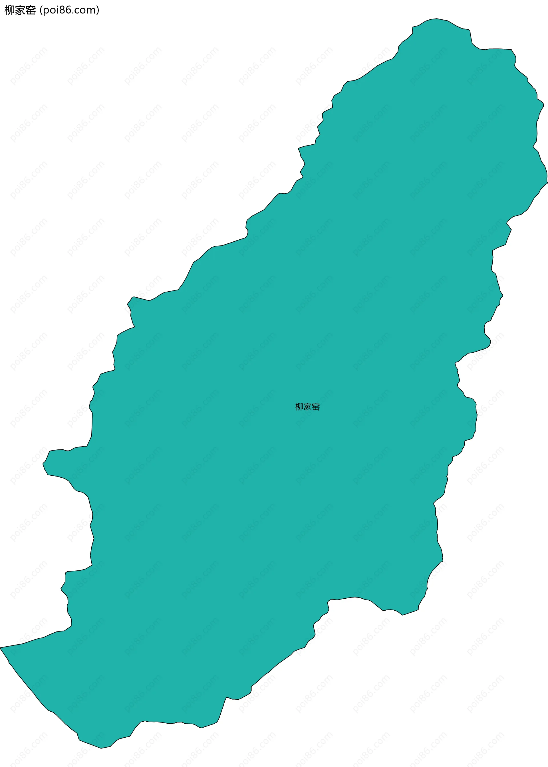 柳家窑边界地图