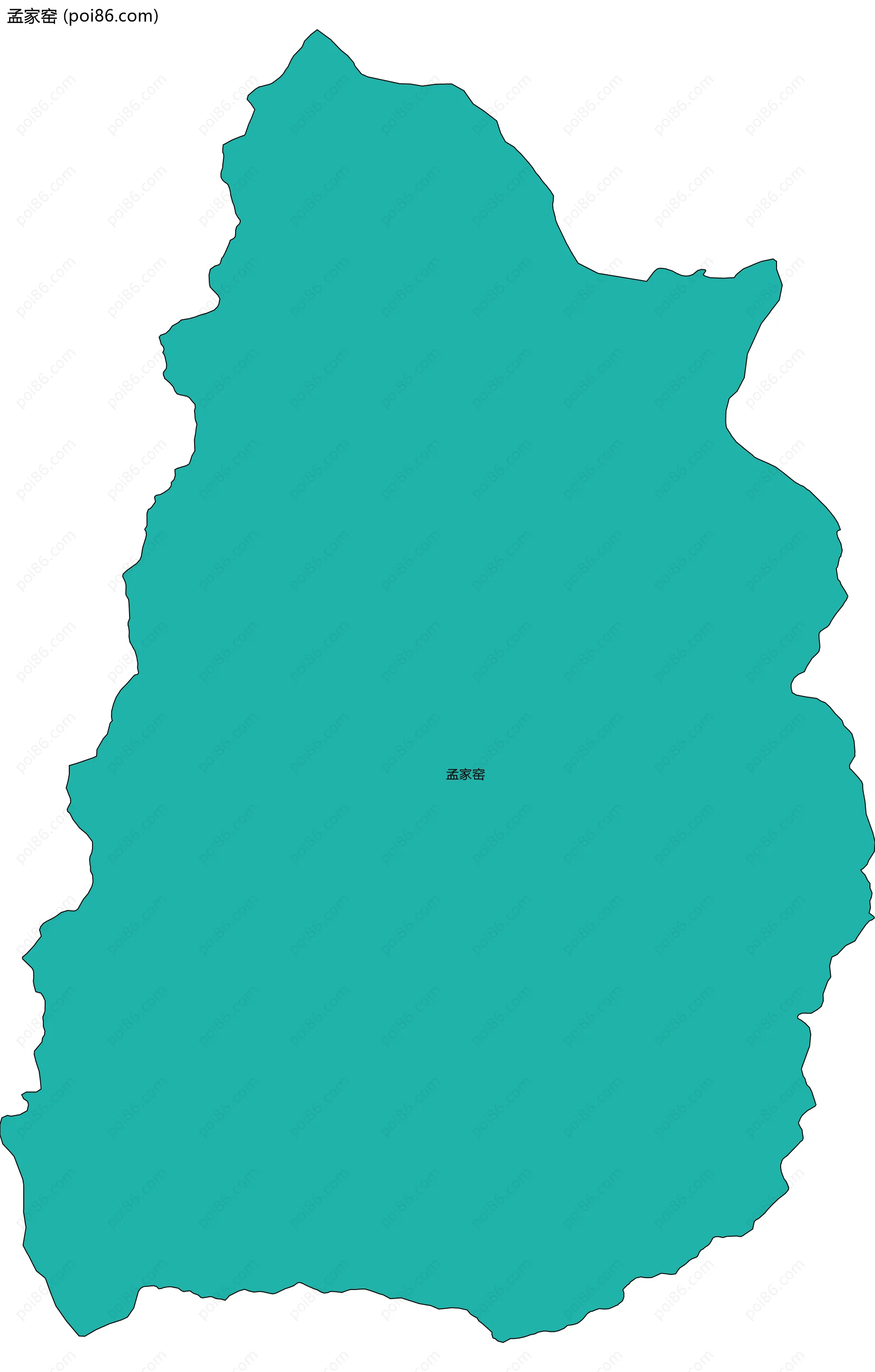 孟家窑边界地图