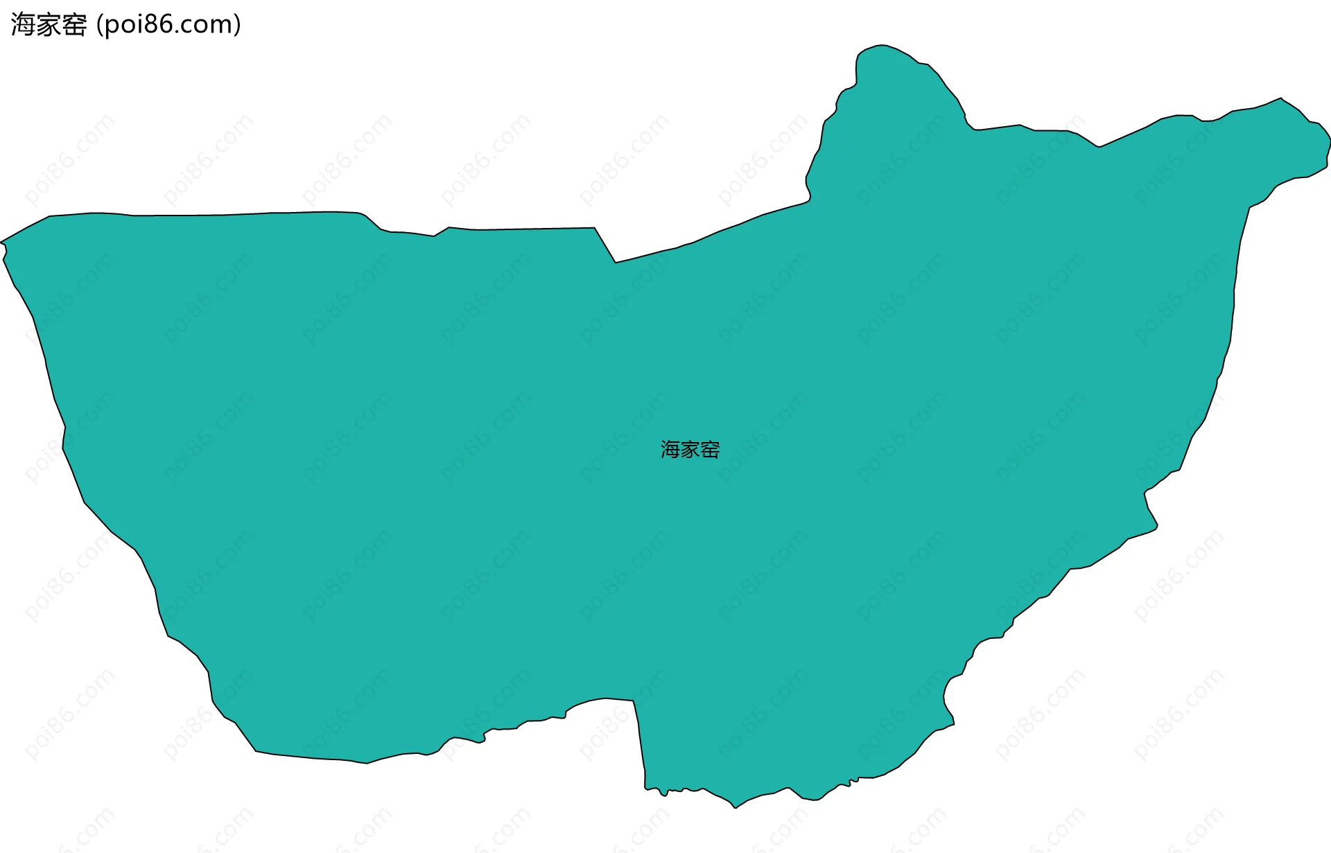 海家窑边界地图