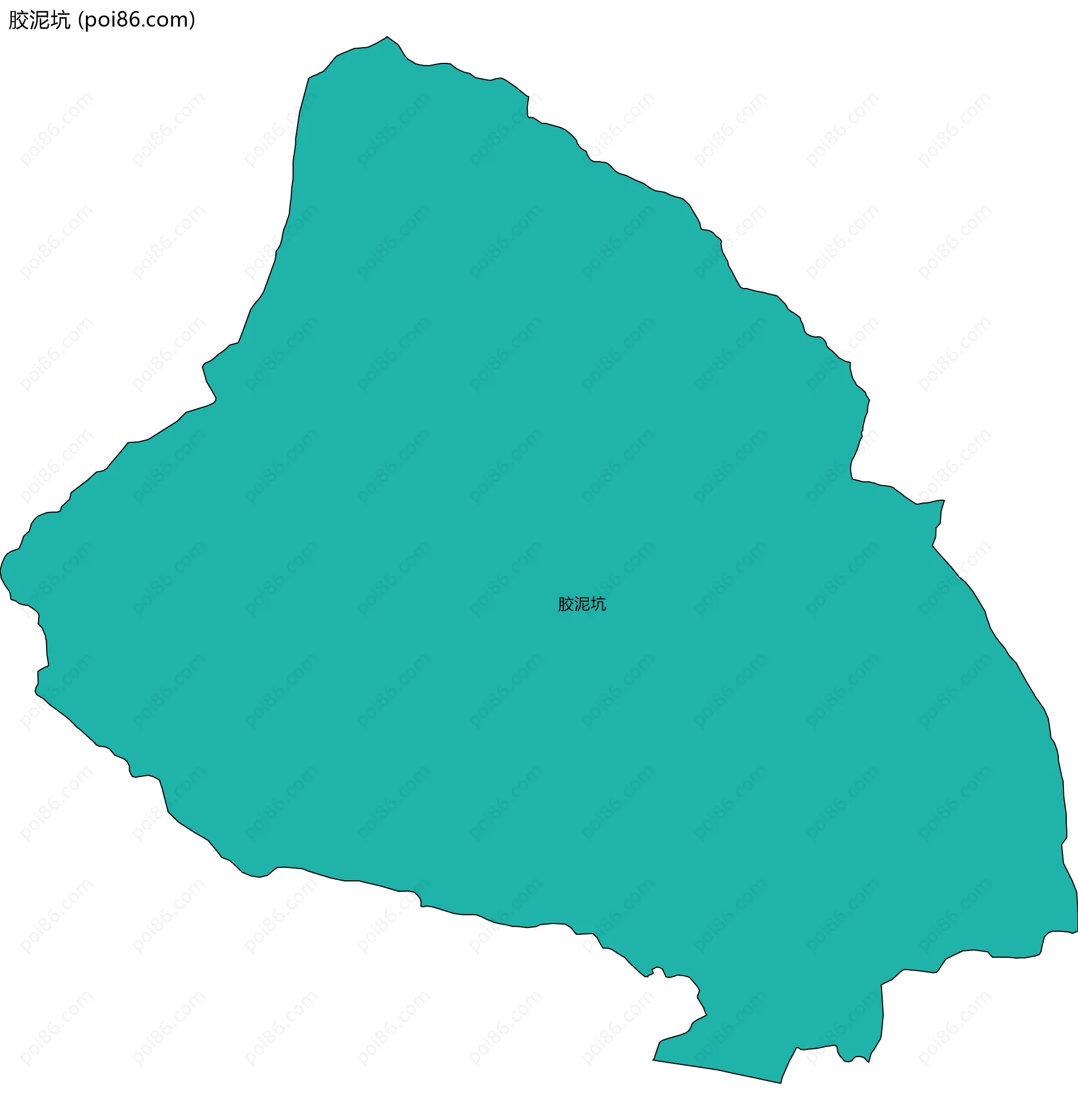 胶泥坑边界地图