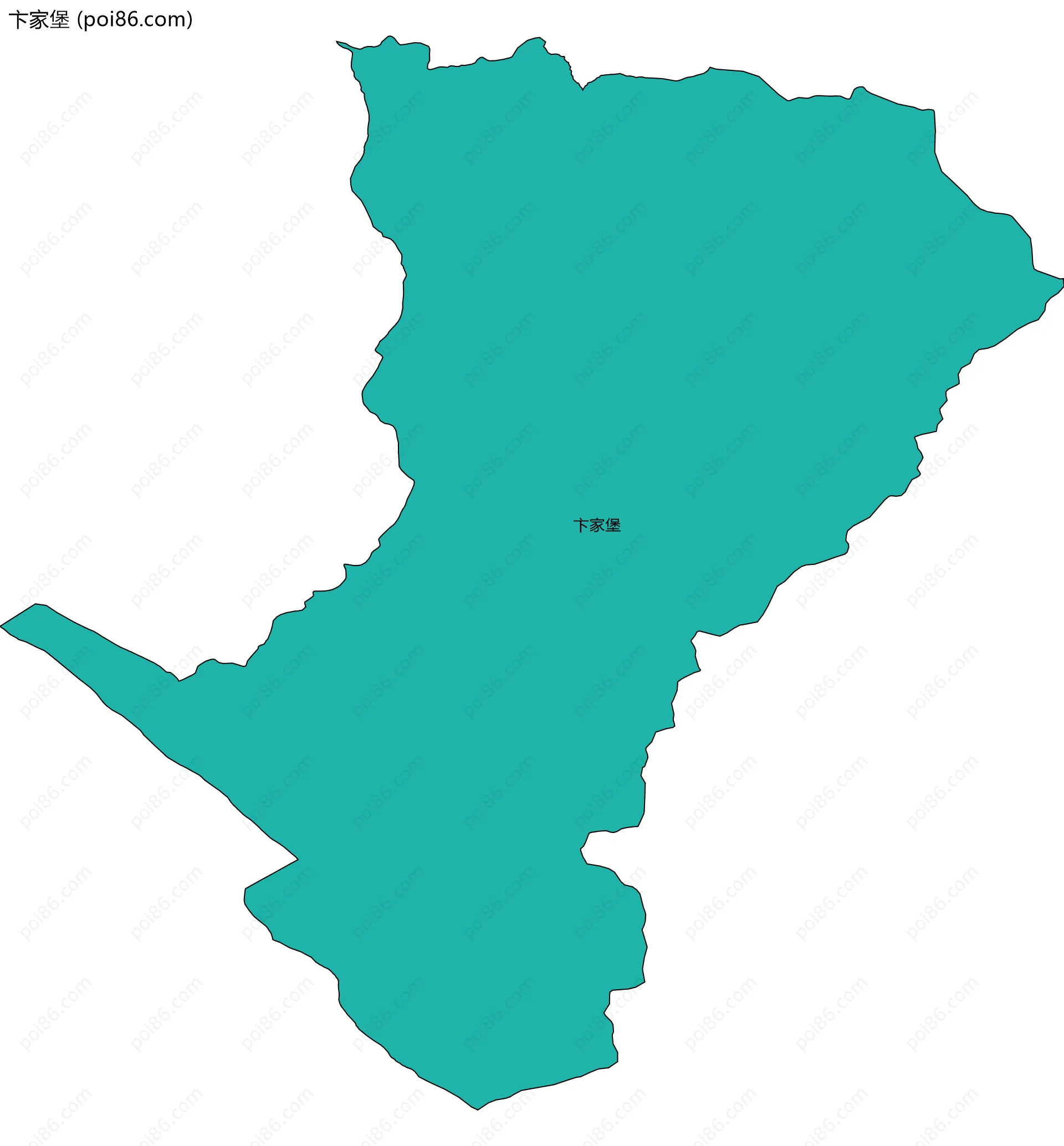 卞家堡边界地图