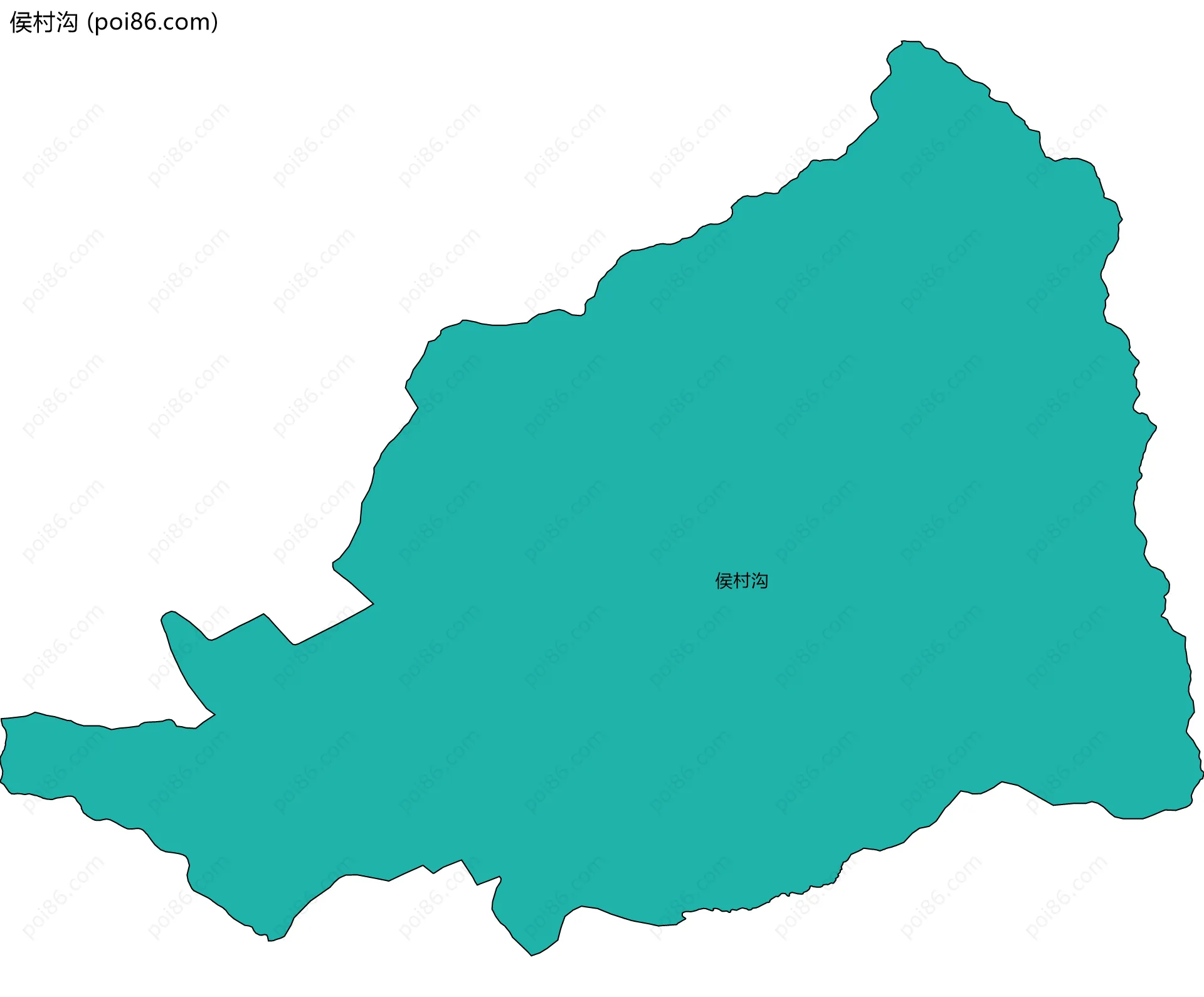 侯村沟边界地图