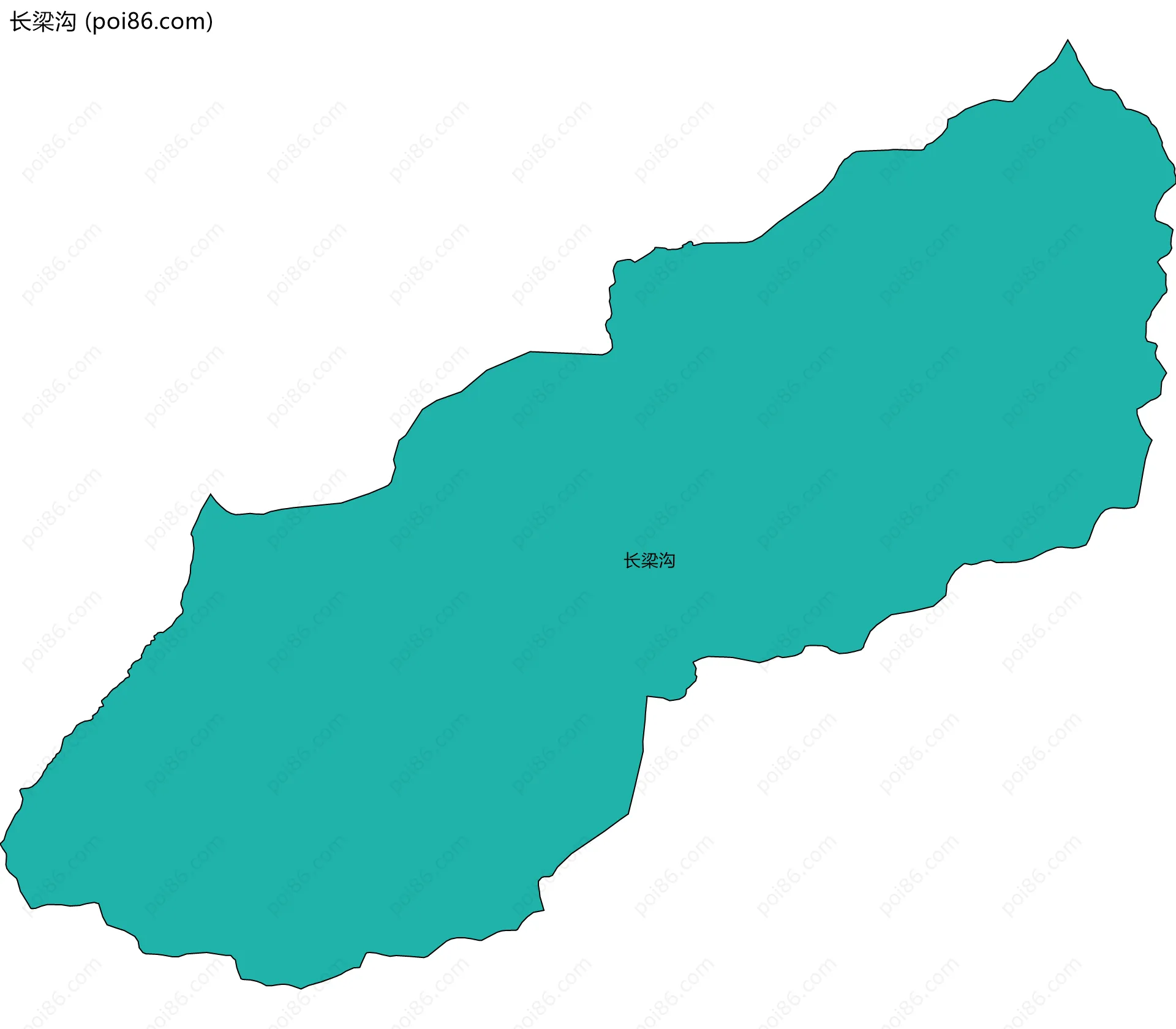 长梁沟边界地图