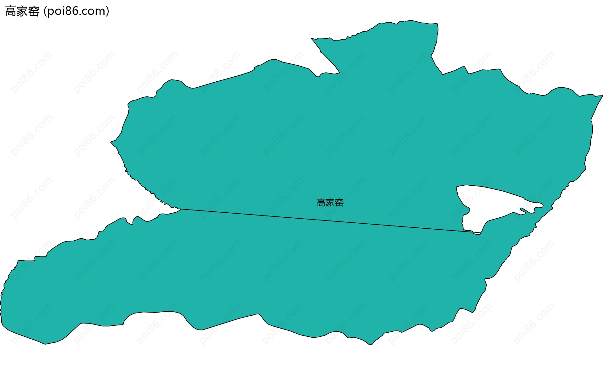 高家窑边界地图