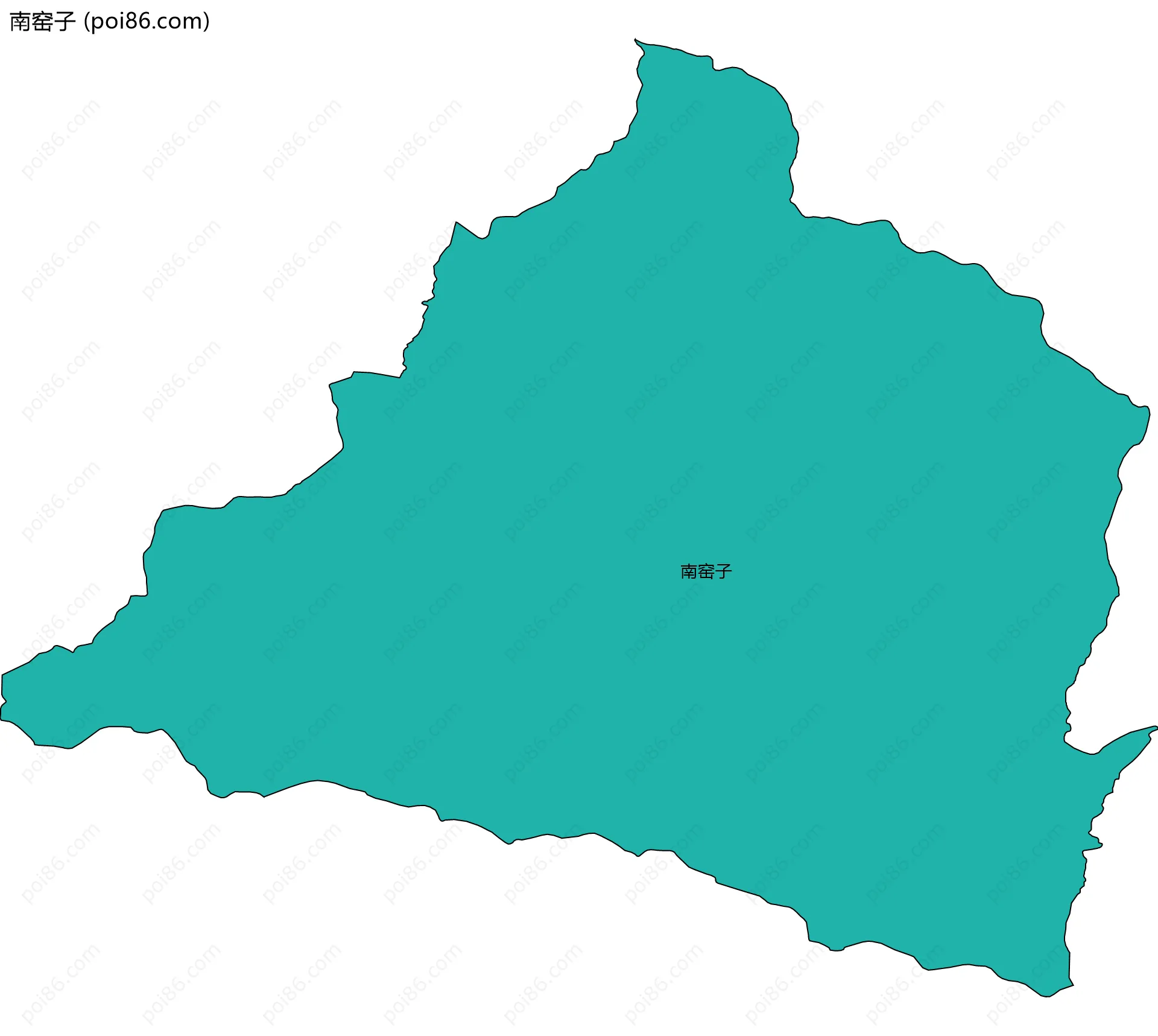 南窑子边界地图