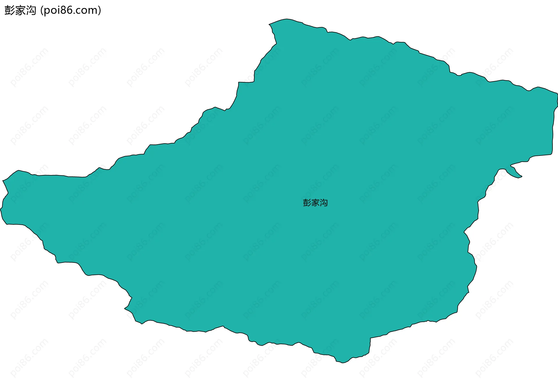 彭家沟边界地图