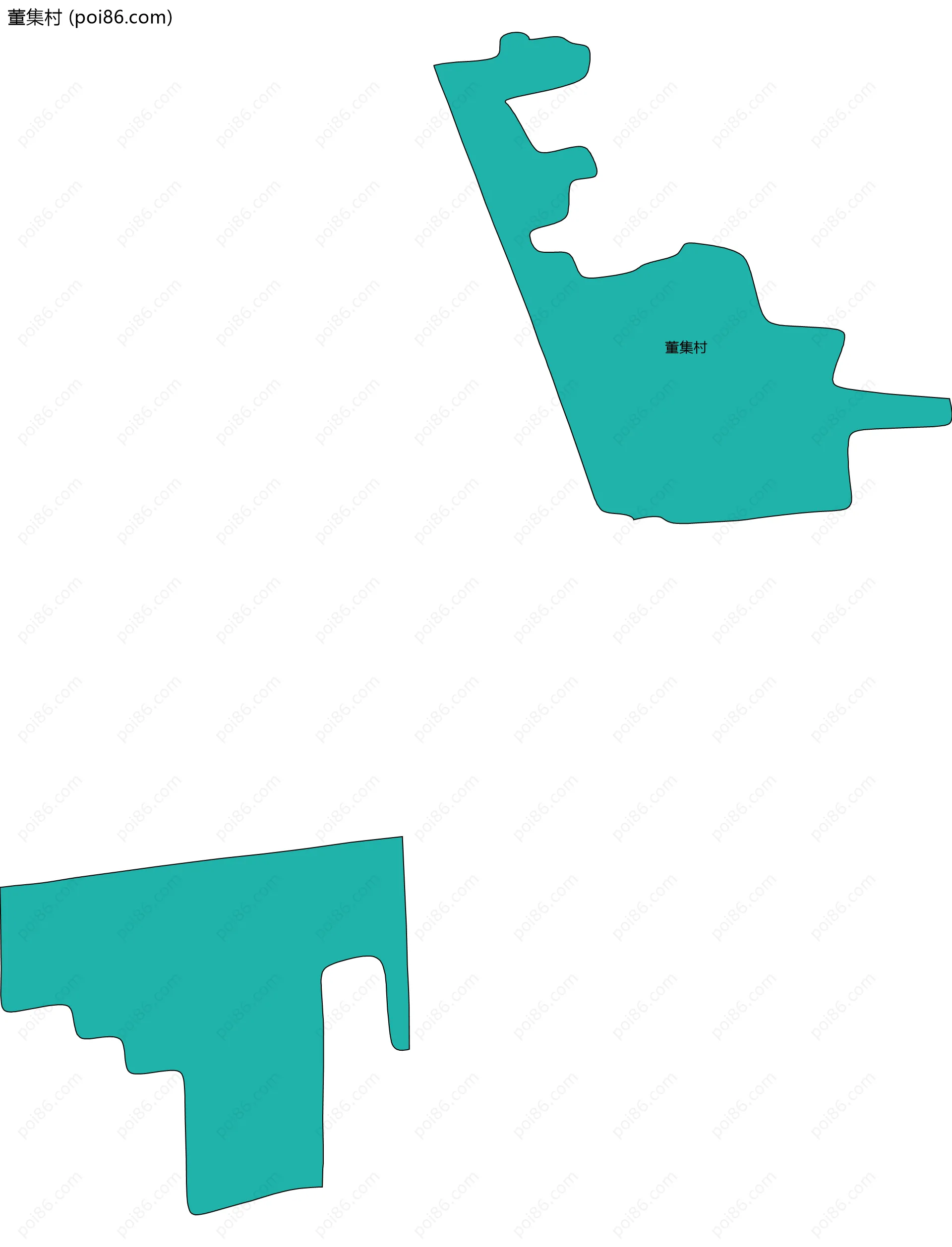 董集村边界地图