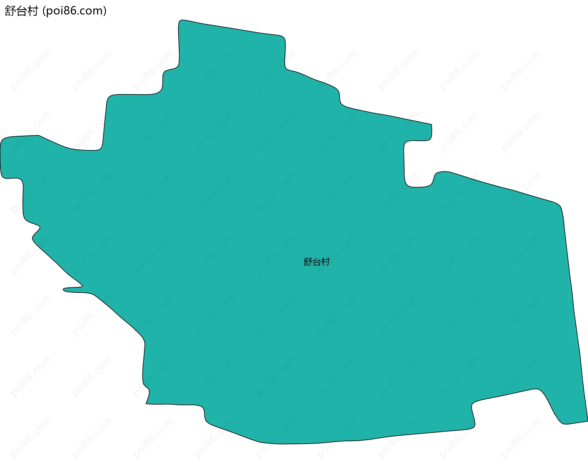 舒台村边界地图