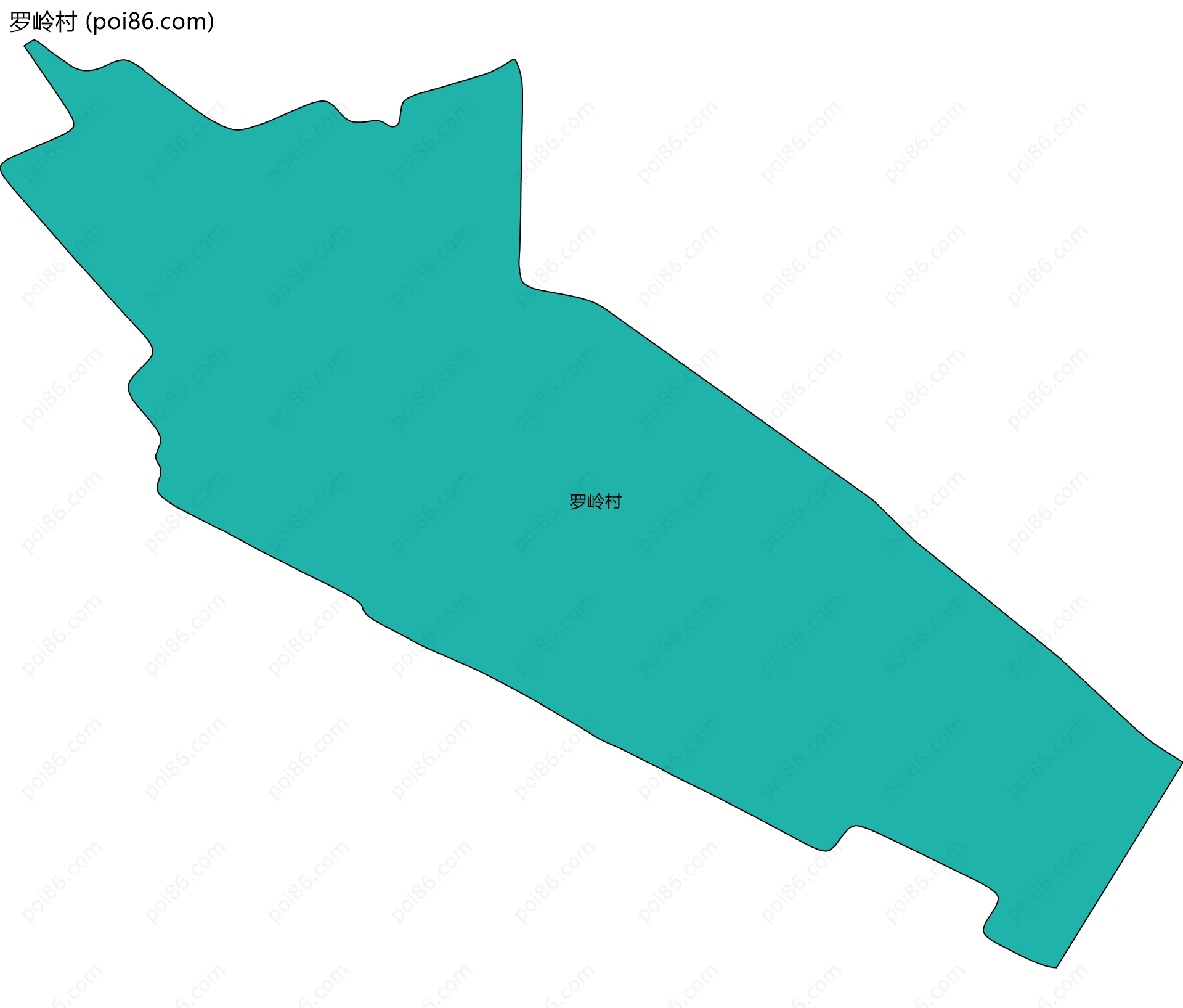 罗岭村边界地图