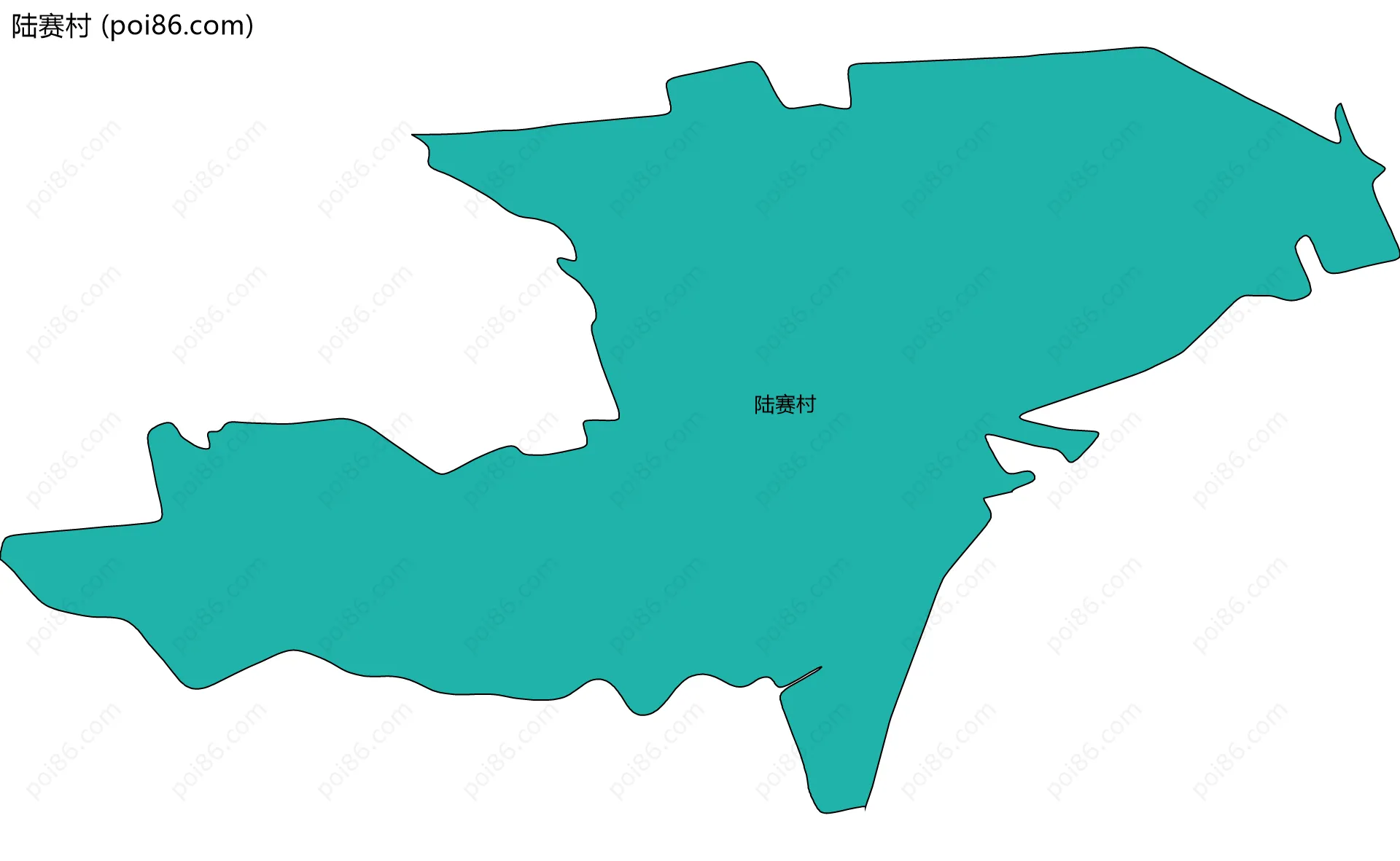 陆赛村边界地图