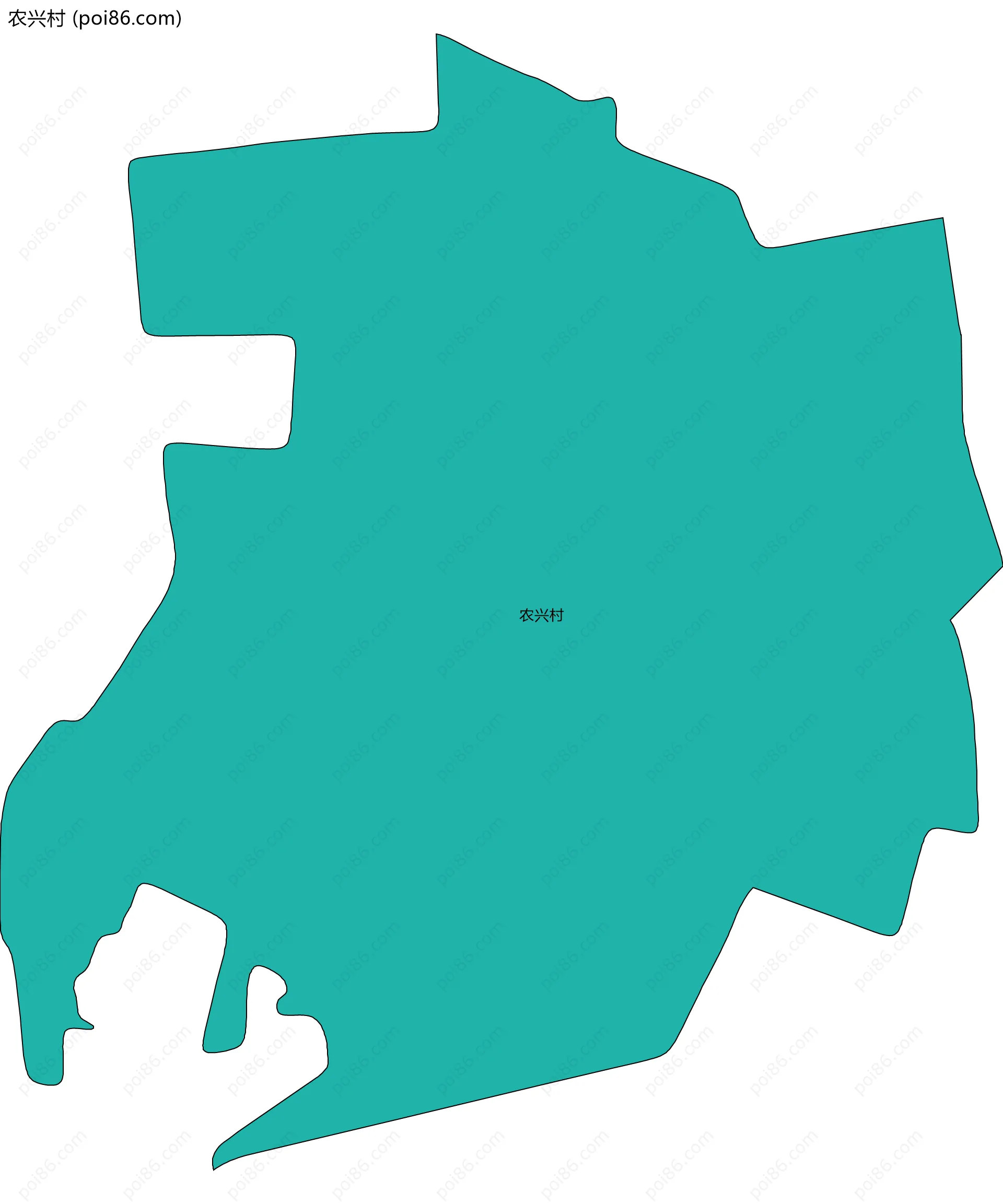 农兴村边界地图