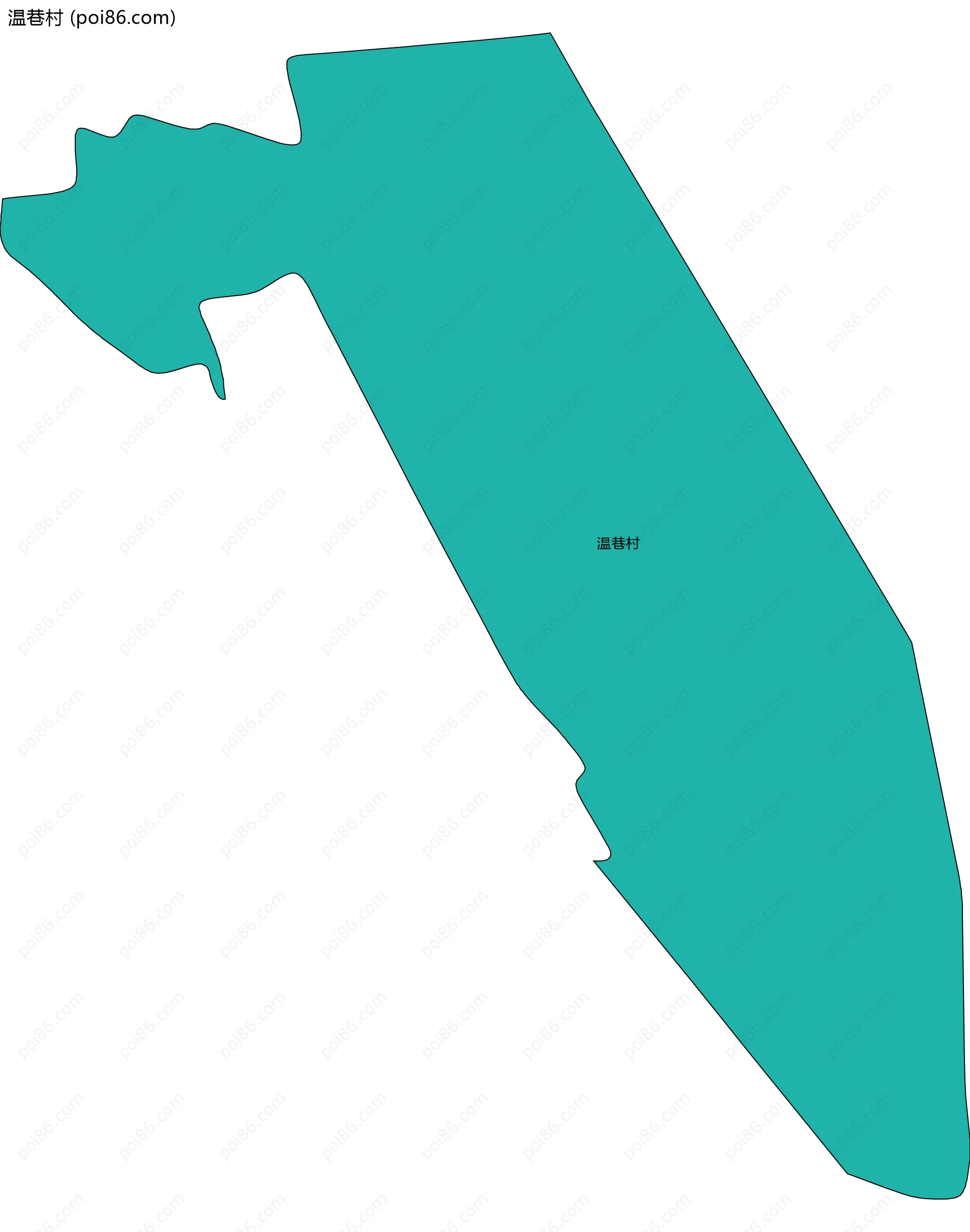 温巷村边界地图