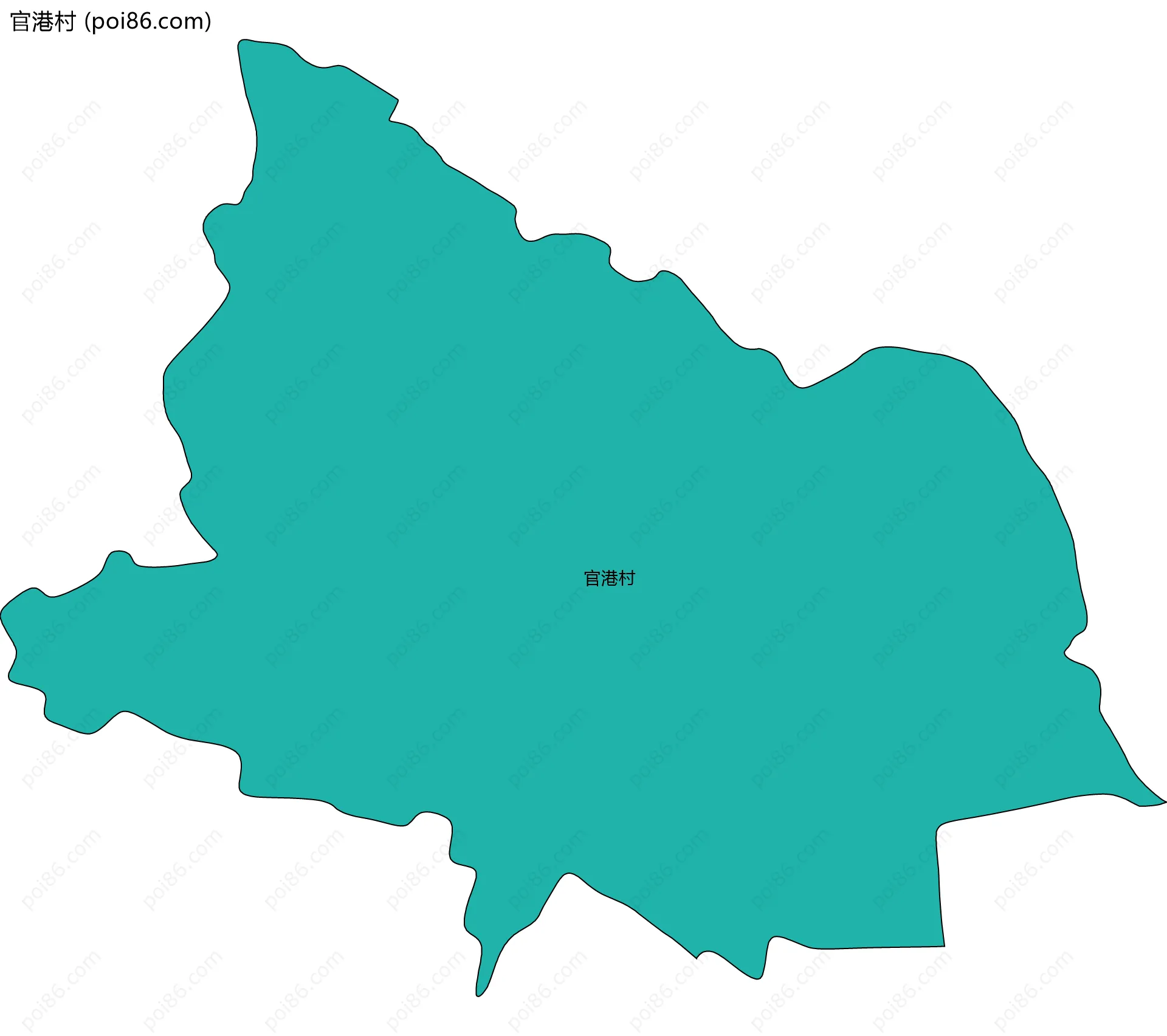 官港村边界地图