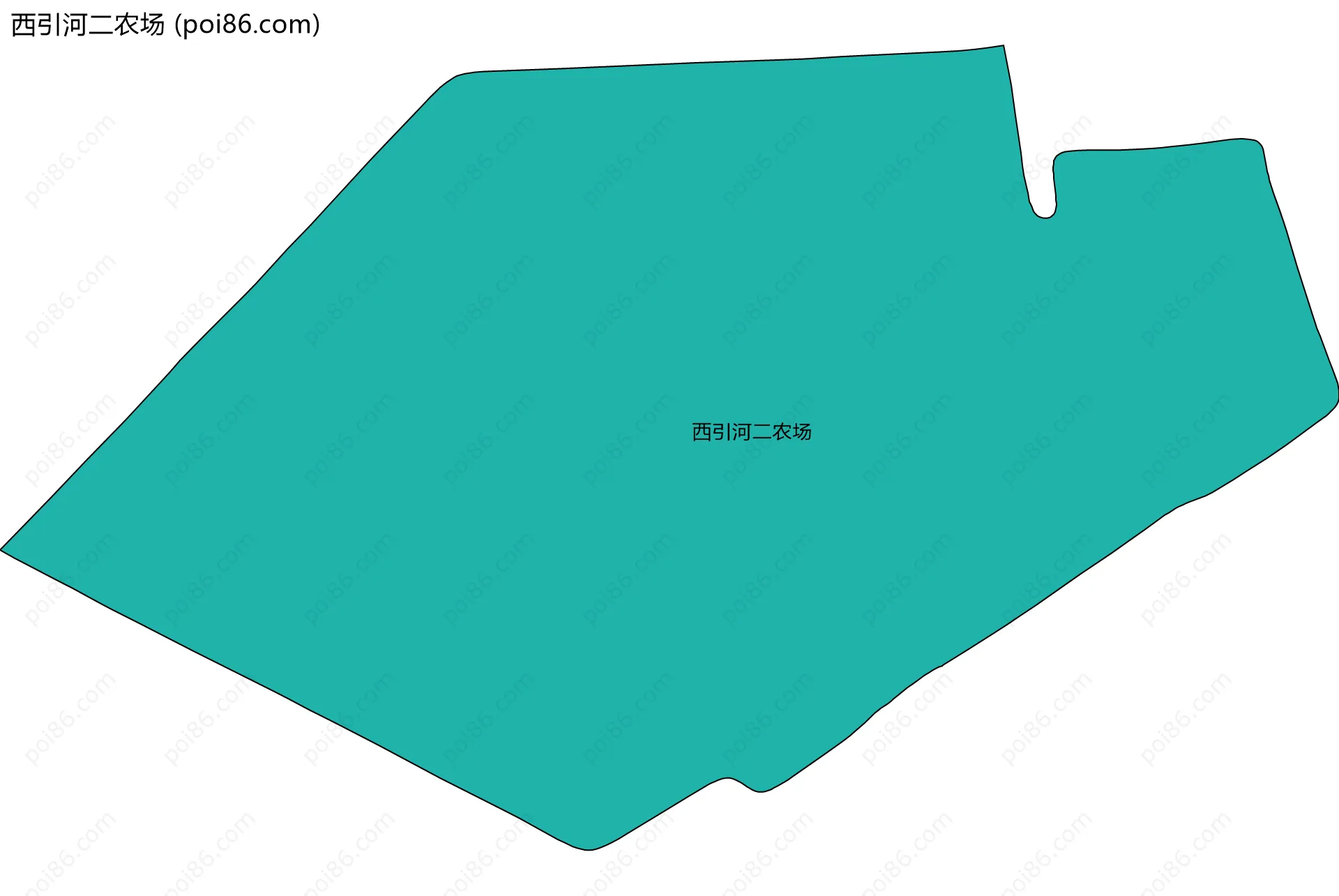 西引河二农场边界地图