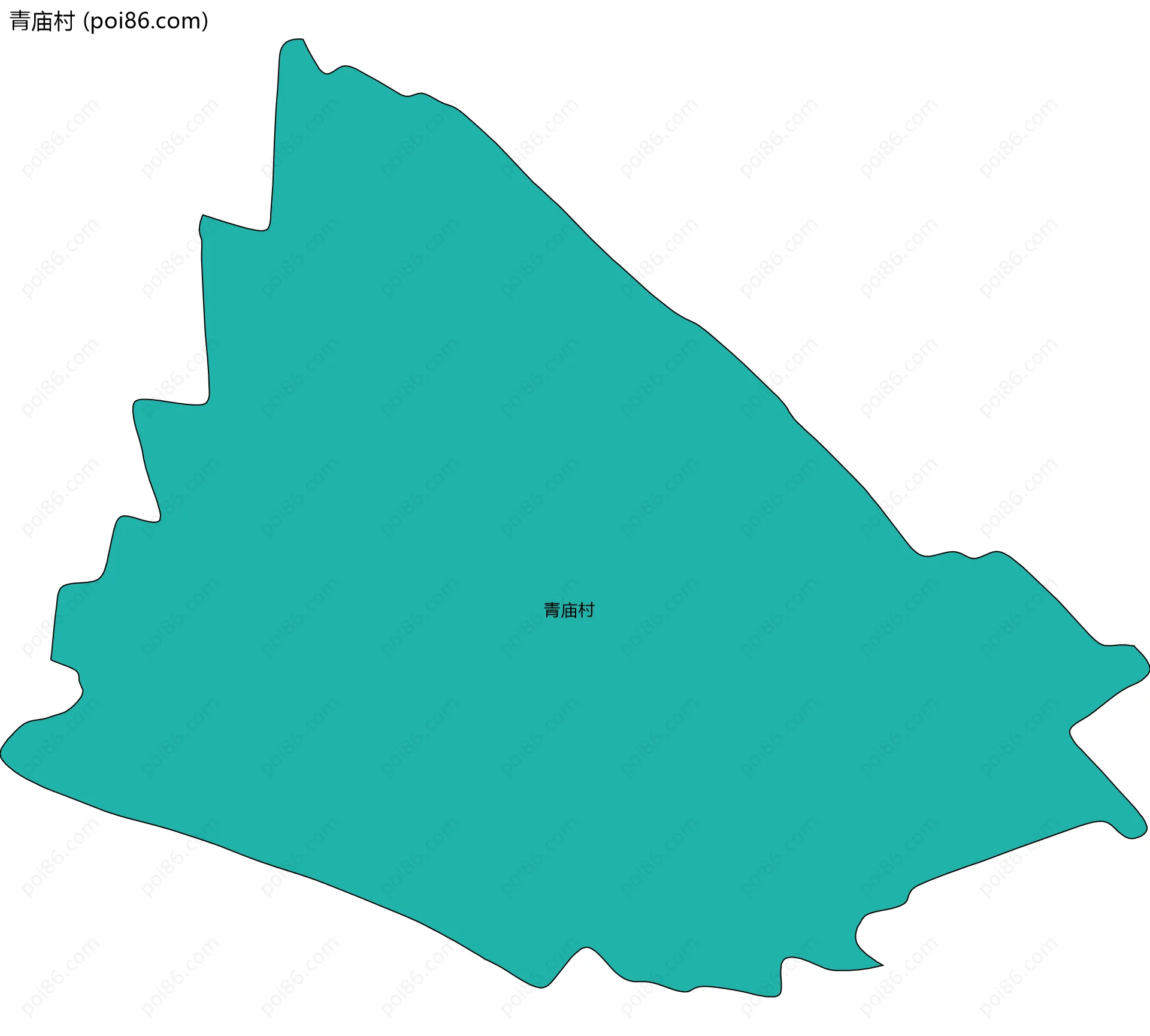 青庙村边界地图
