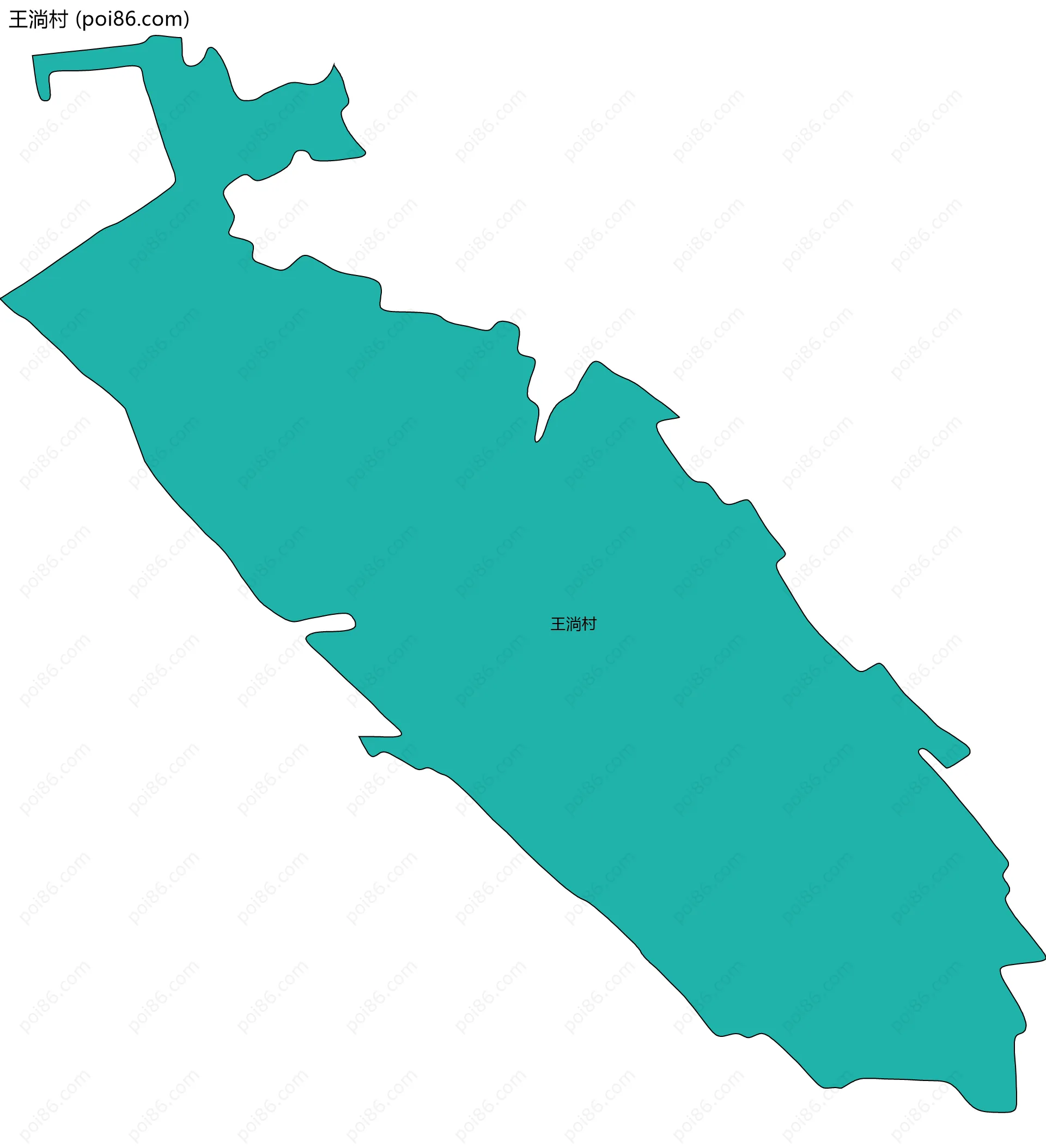 王淌村边界地图