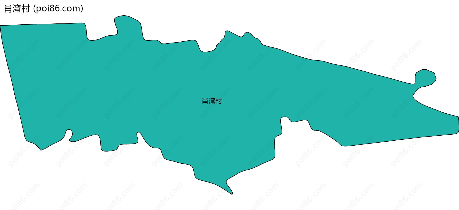 肖湾村边界地图