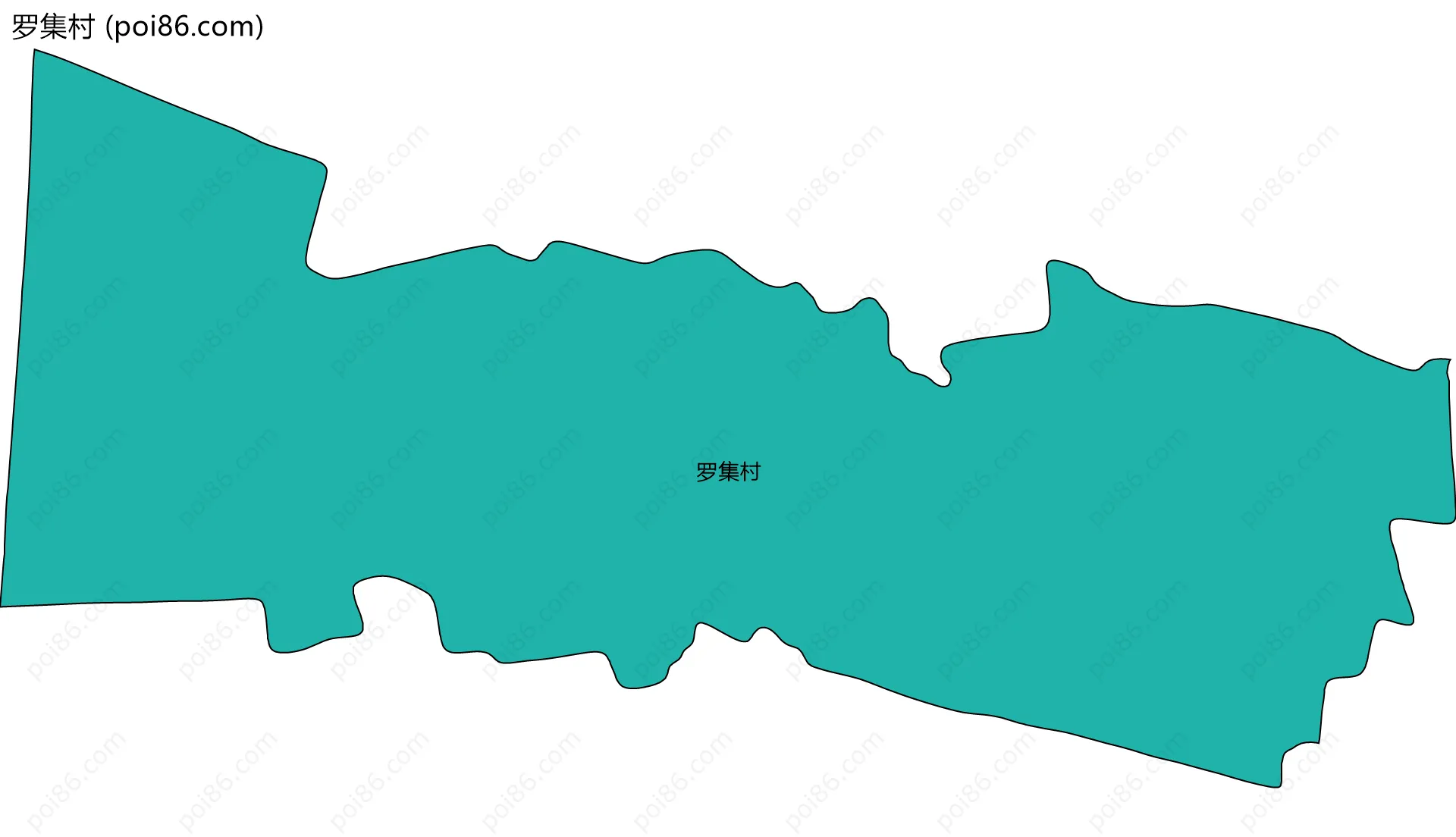 罗集村边界地图