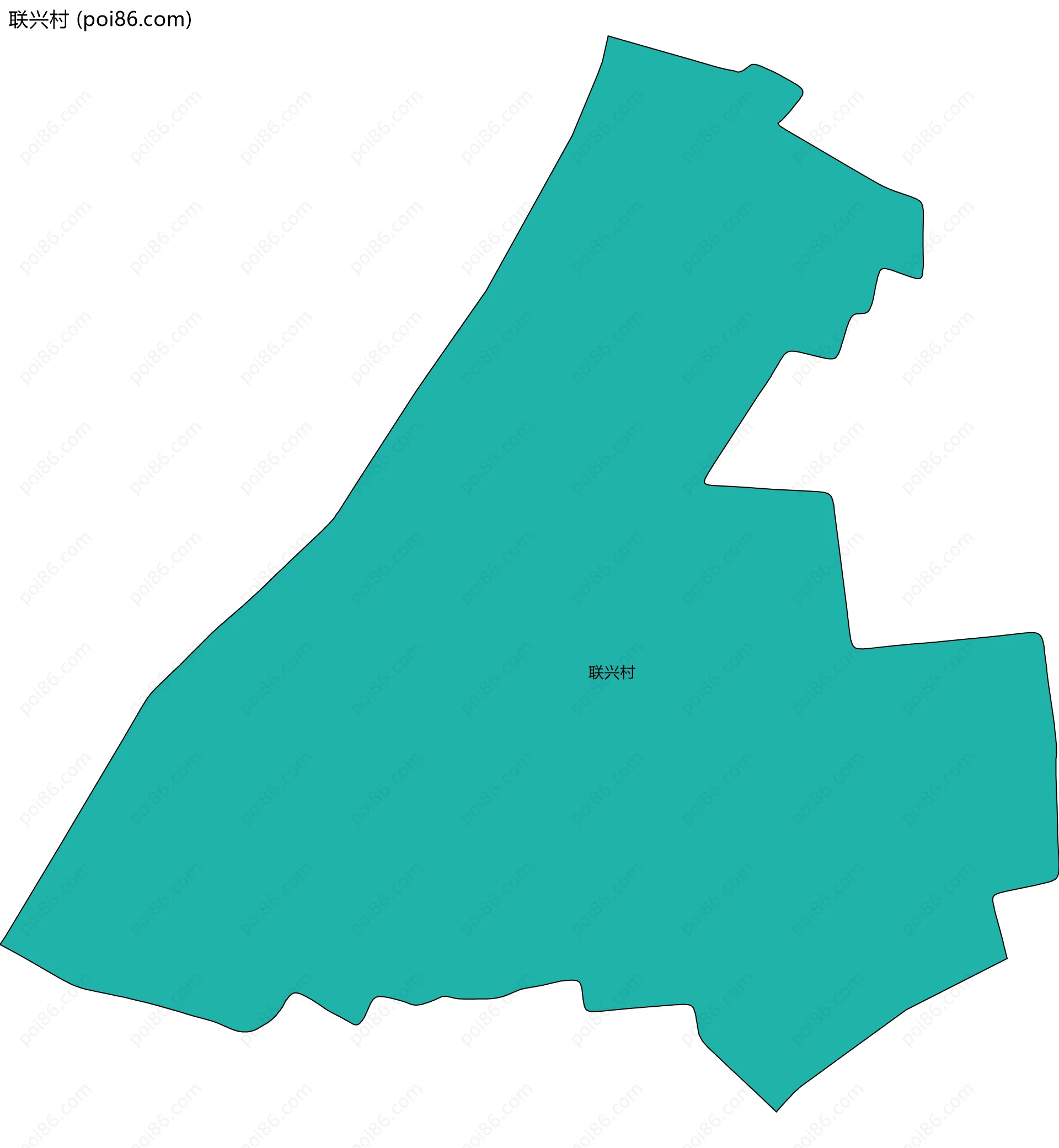 联兴村边界地图