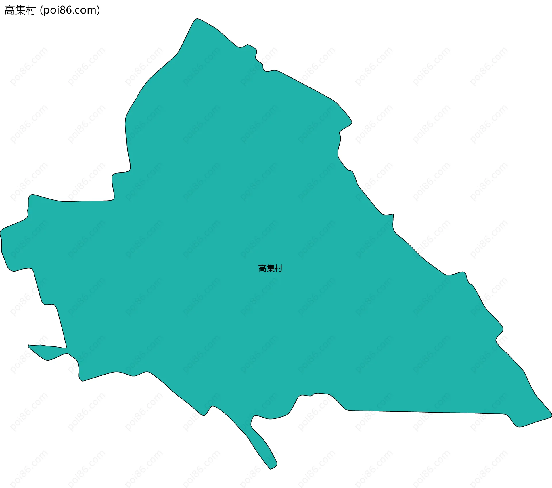 高集村边界地图