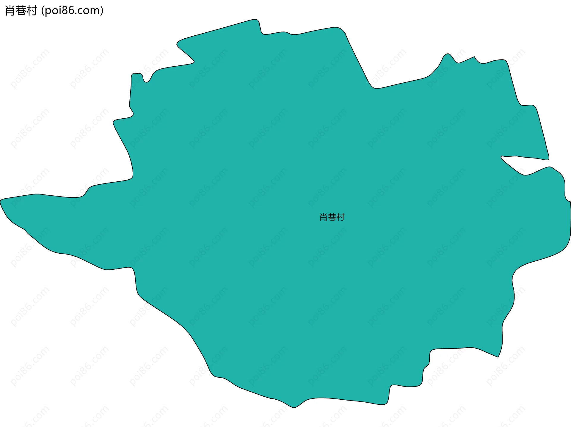肖巷村边界地图